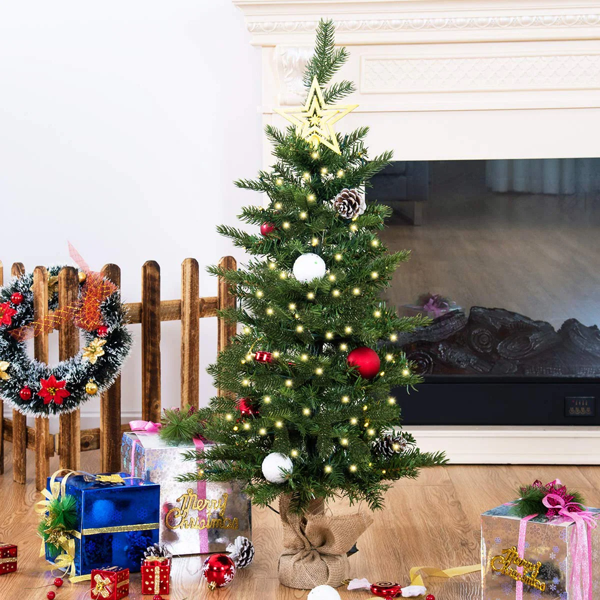 Goplus 3ft Prelit Christmas Tree - Image 4