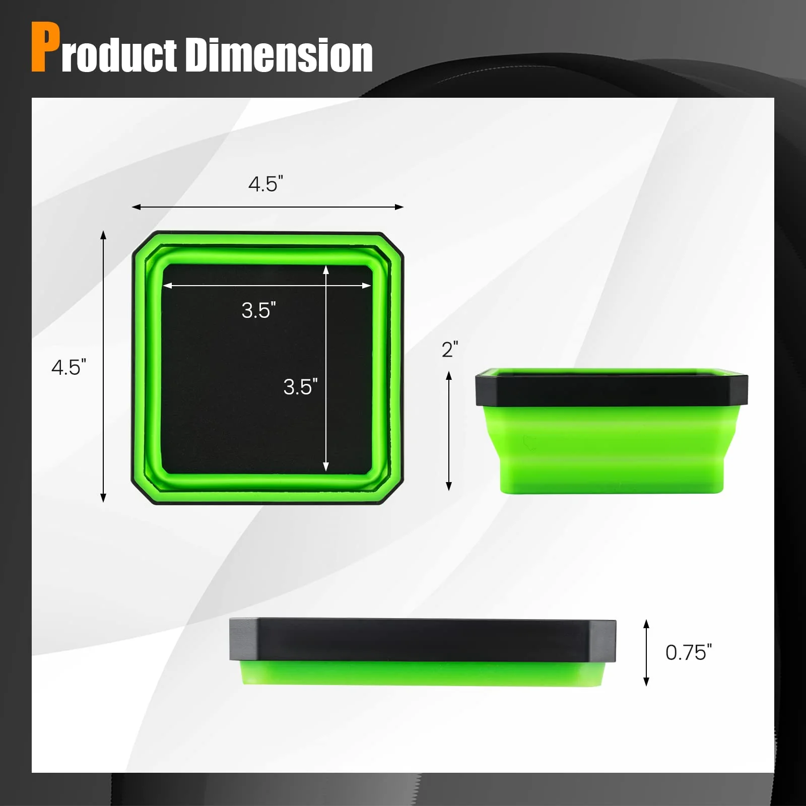 Goplus 4 Pack Collapsible Silicone Parts Bowls for Small Parts - Image 7