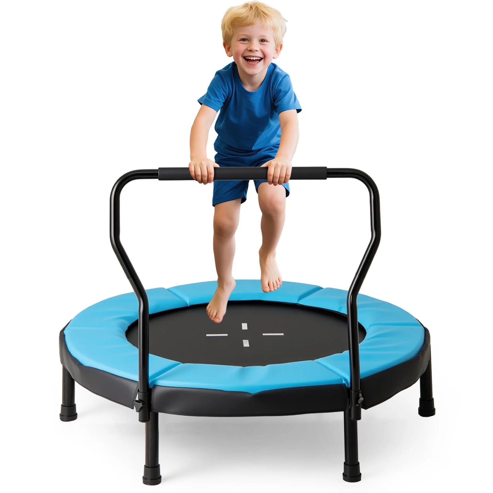 Goplus 40" Trampoline with Foam Handlebar & Safety Pad