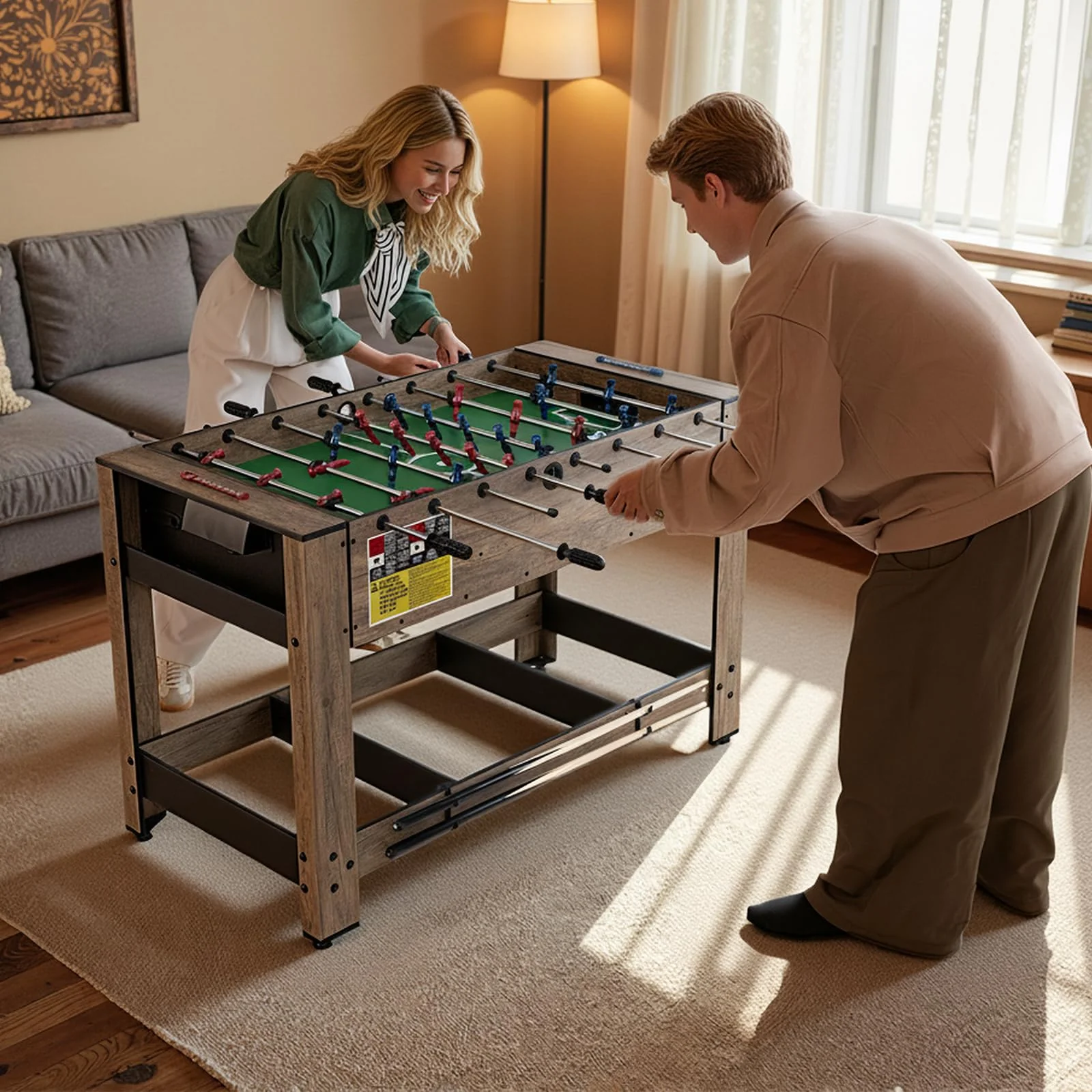 Goplus 48” Combo Game Table with Foosball & Pool for Adults - Image 8
