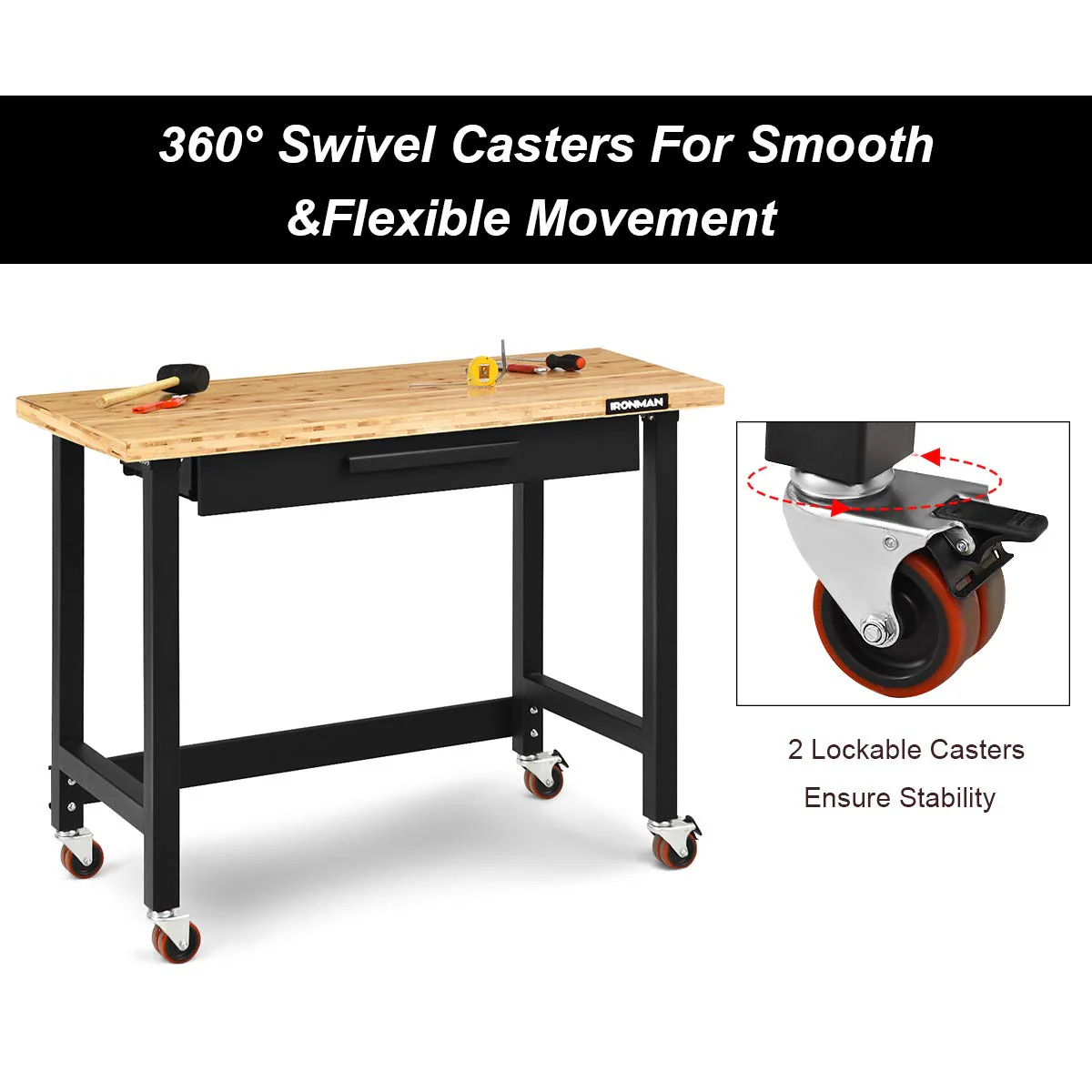 Goplus 48" Mobile Workbench - Image 4