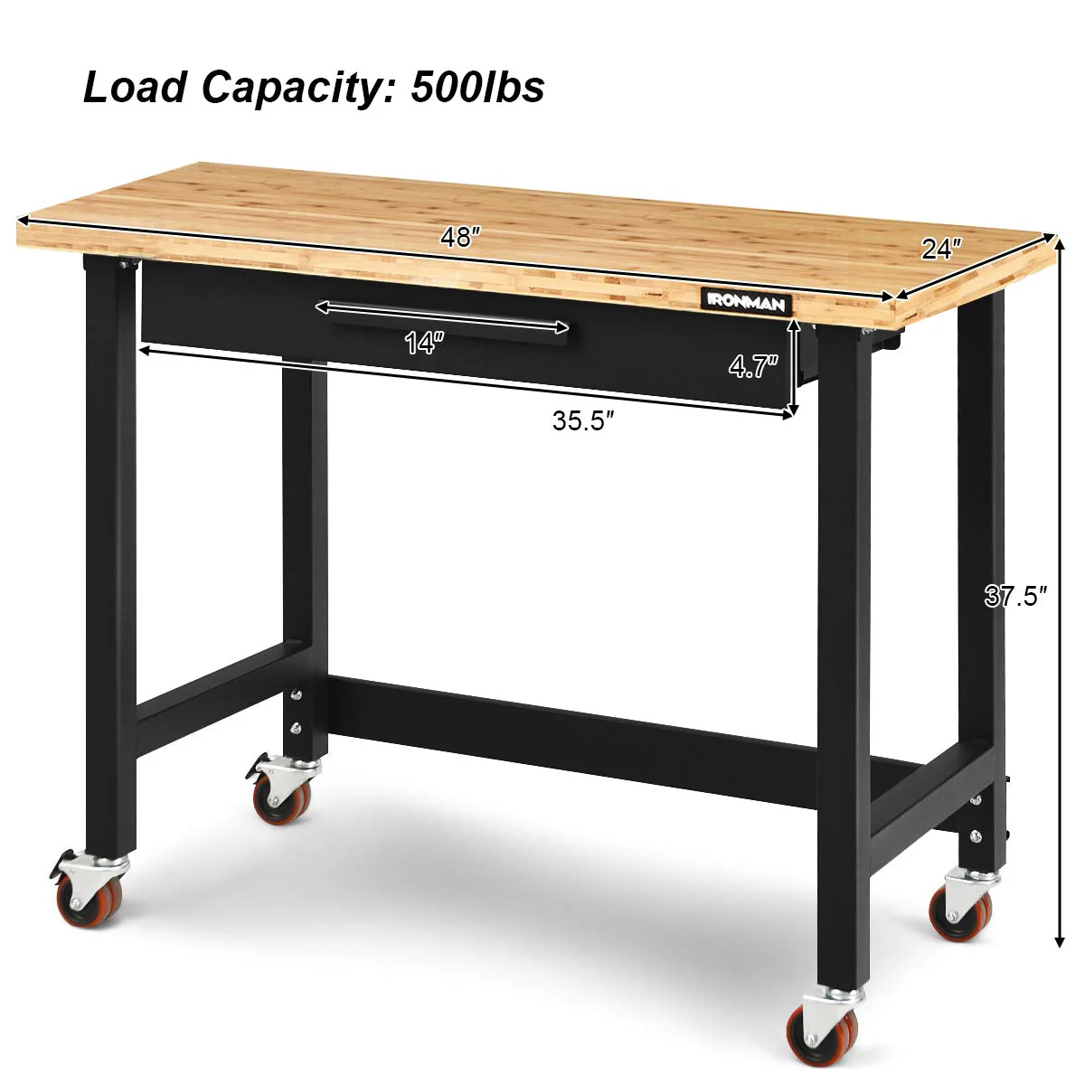 Goplus 48" Mobile Workbench - Image 7