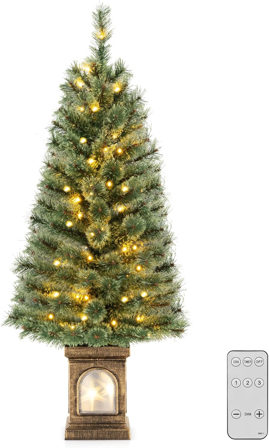 Goplus 4ft Pre-Lit Christmas Tree for Entrances - Image 11