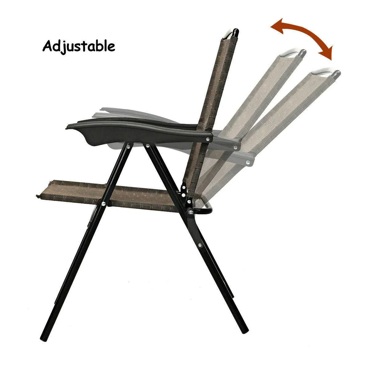 Goplus 5-Piece Bistro Set Outdoor Patio Furniture - Image 4