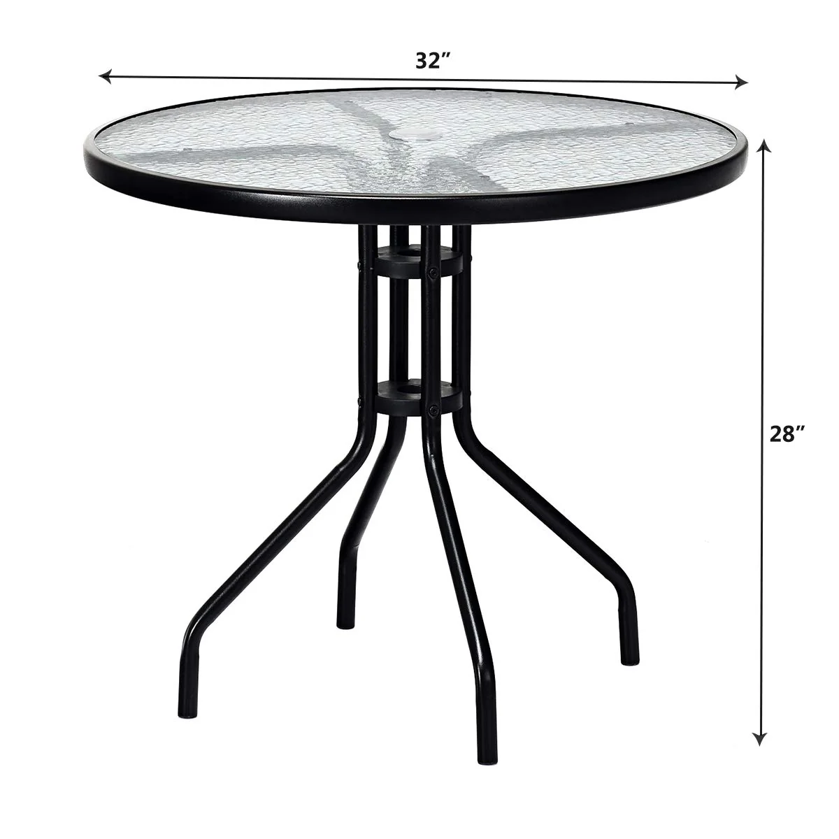 Goplus 5-Piece Bistro Set Outdoor Patio Furniture - Image 7