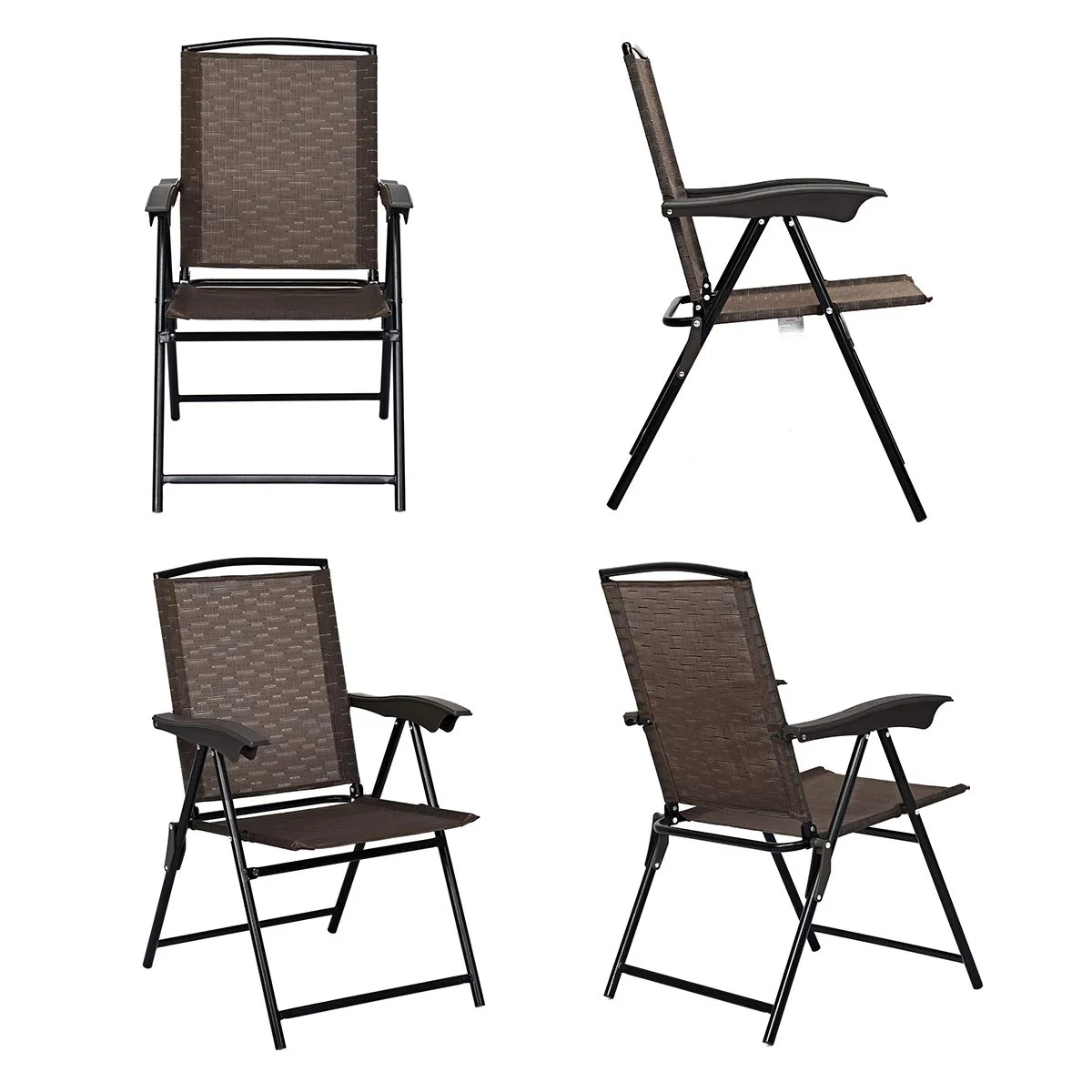 Goplus 5-Piece Bistro Set Outdoor Patio Furniture - Image 9