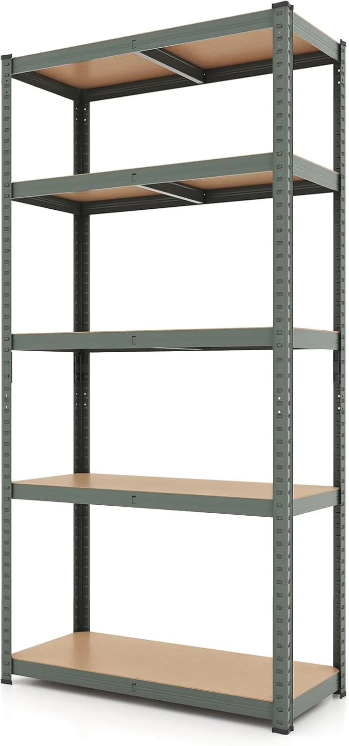 Goplus 5 Tier Adjustable Garage Shelving Unit Multipurpose Organizing Shelf - Image 12