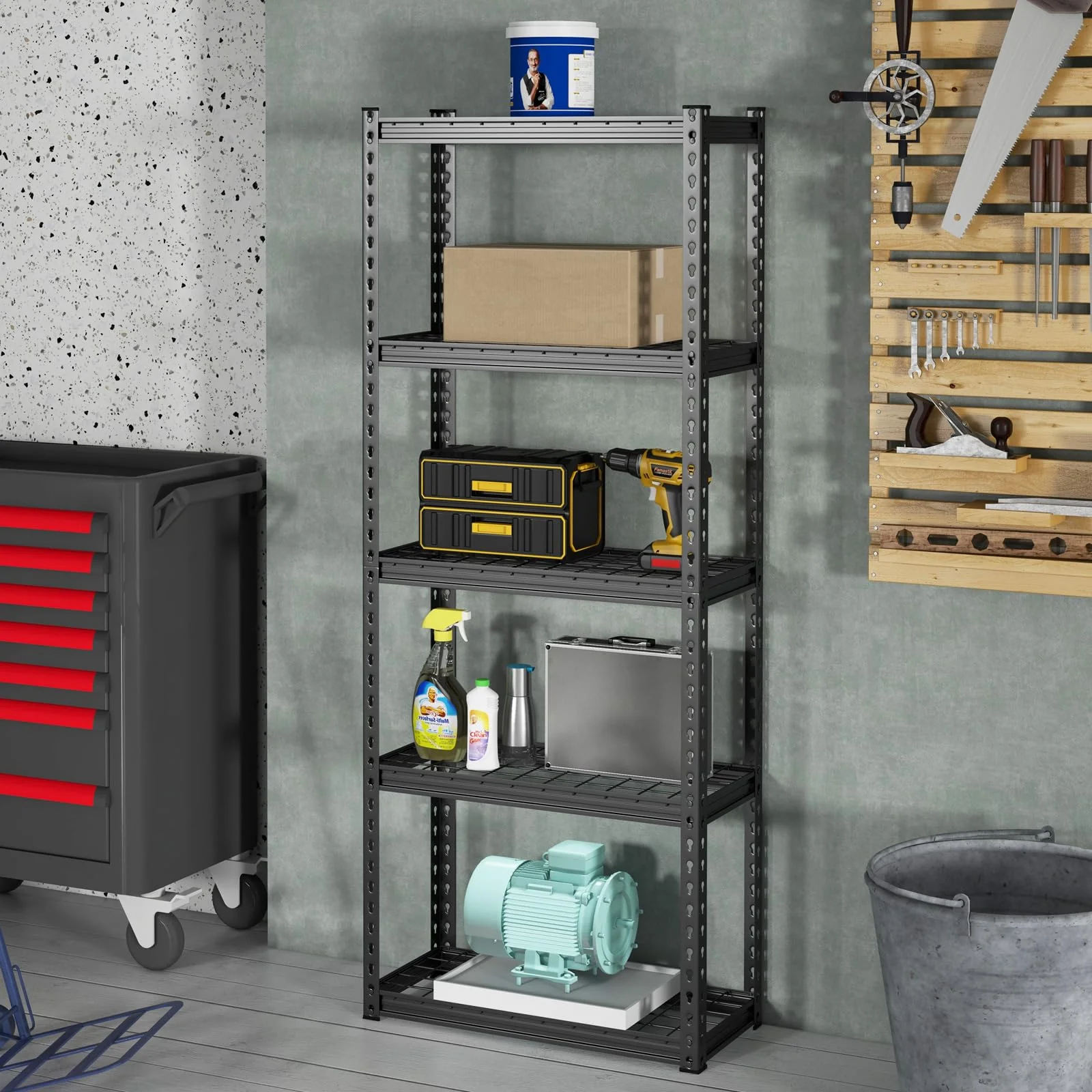 Goplus 5-Tier Metal Shelving Unit - Image 3