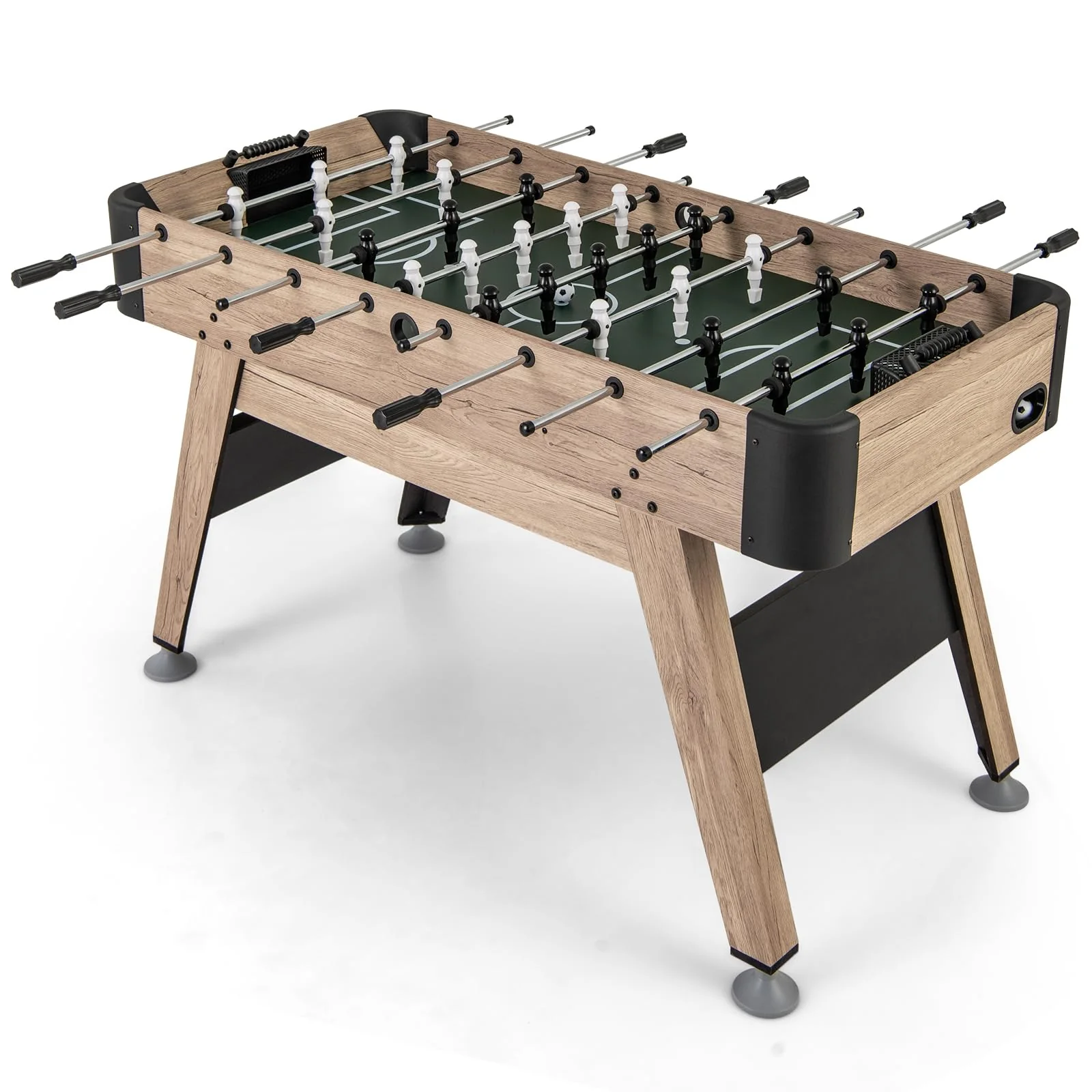 Goplus 54â Foosball Table for Adults, Competition Full Size Soccer Game Table with 2 Balls, 26 Players