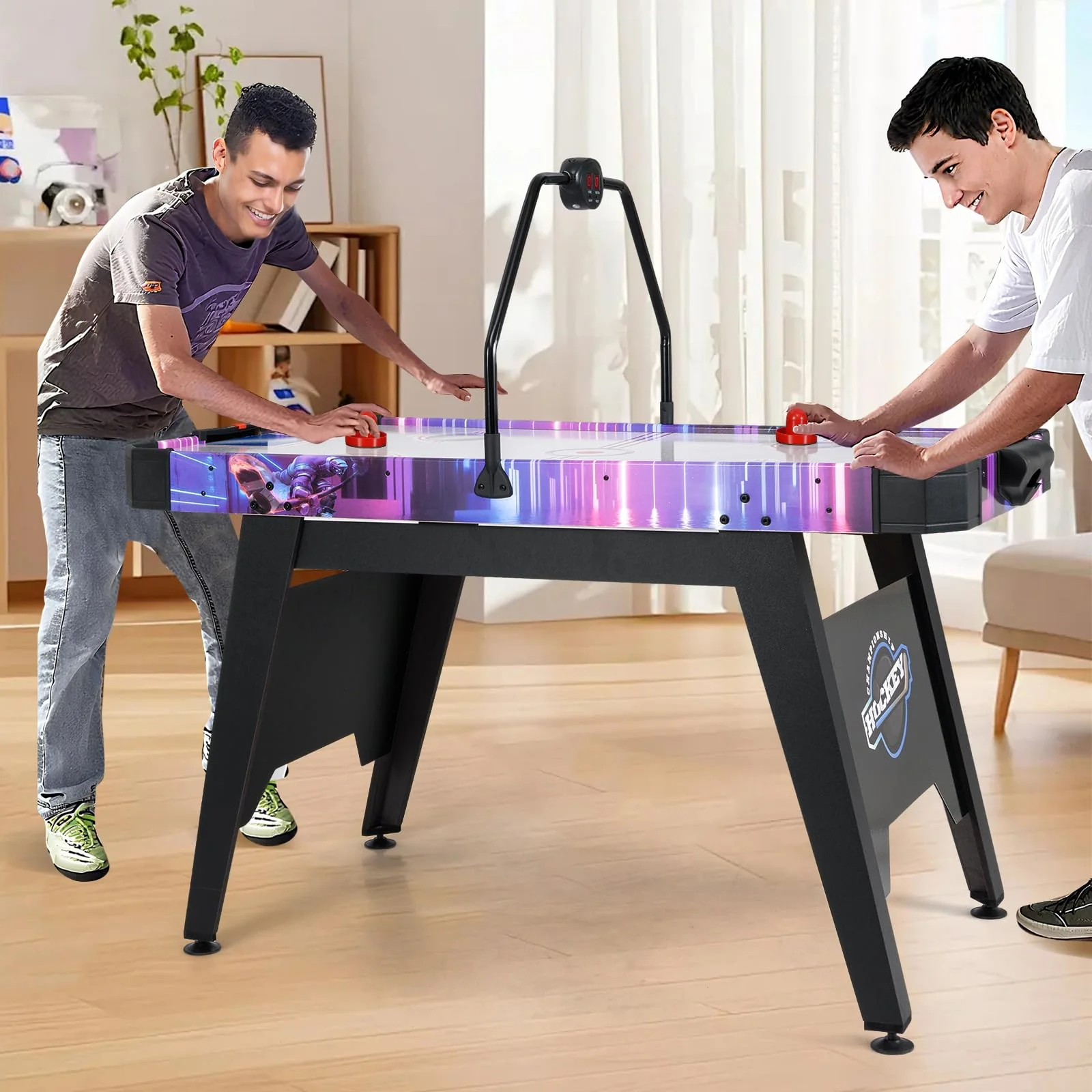 Goplus Air Hockey Arcade Game Table with Digital LED Scoreboard for Home Office - Image 8