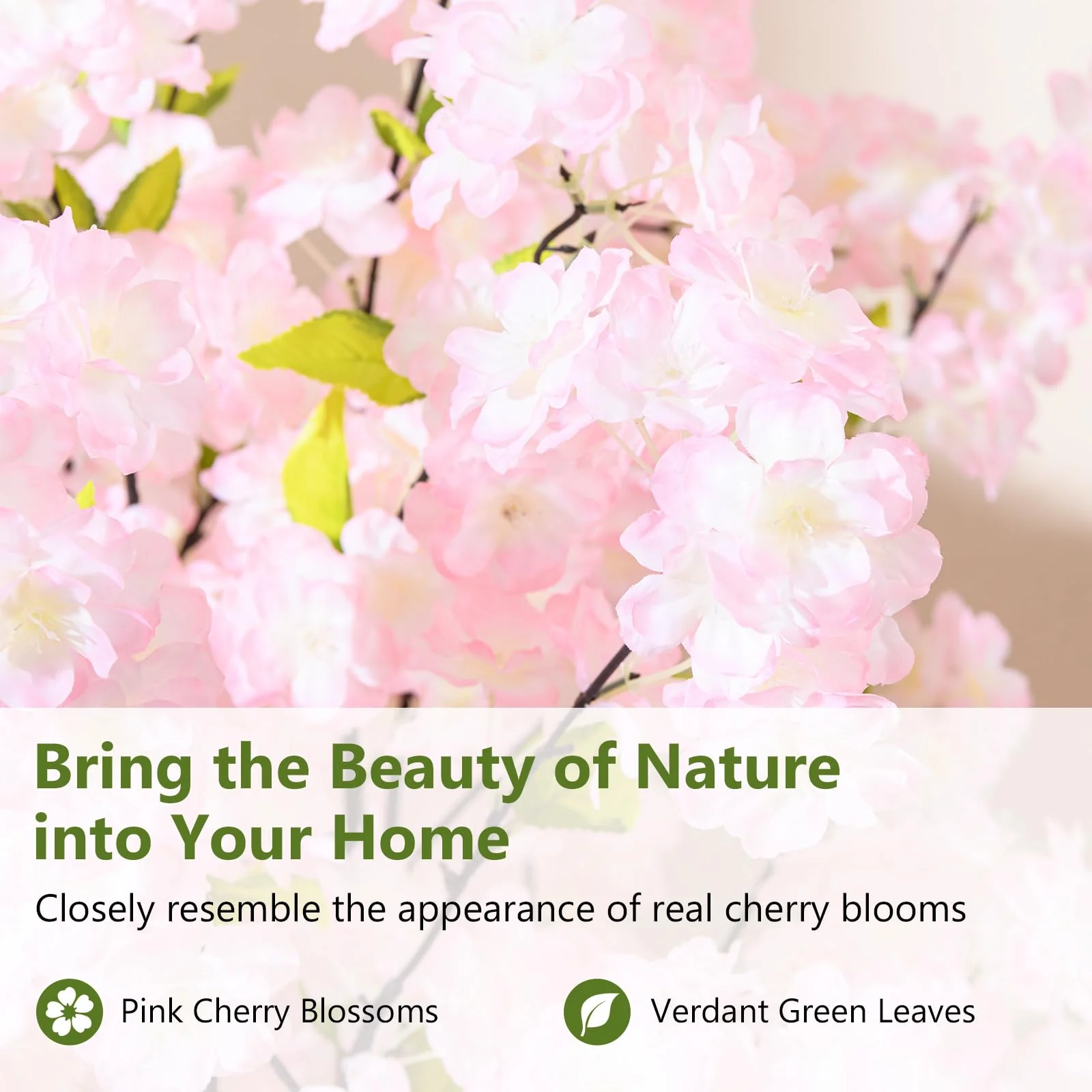 Goplus 5FT Artificial Cherry Blossom Tree - Image 3