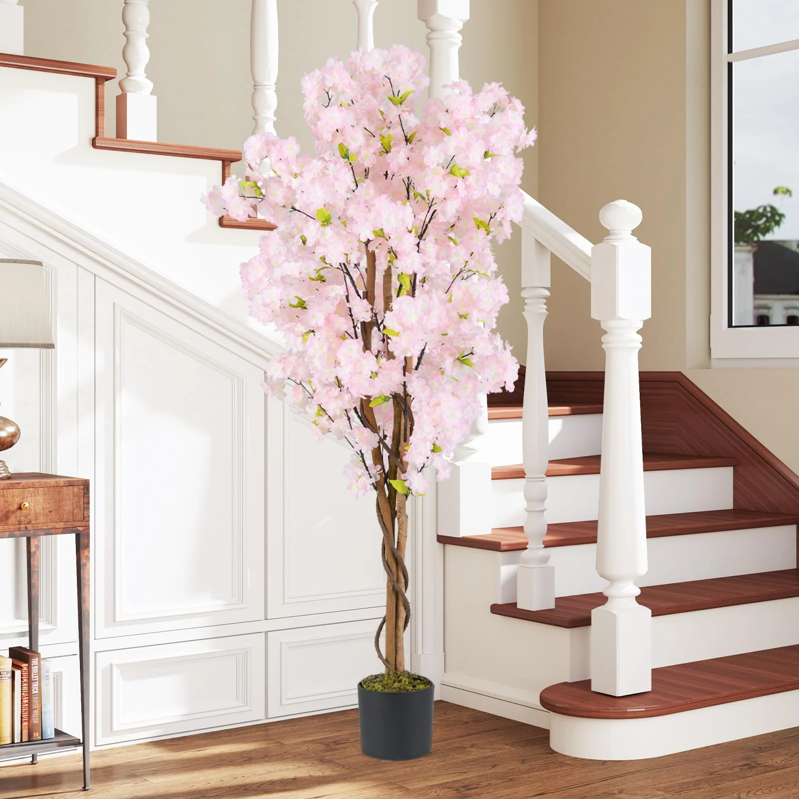 Goplus 5FT Artificial Cherry Blossom Tree - Image 8