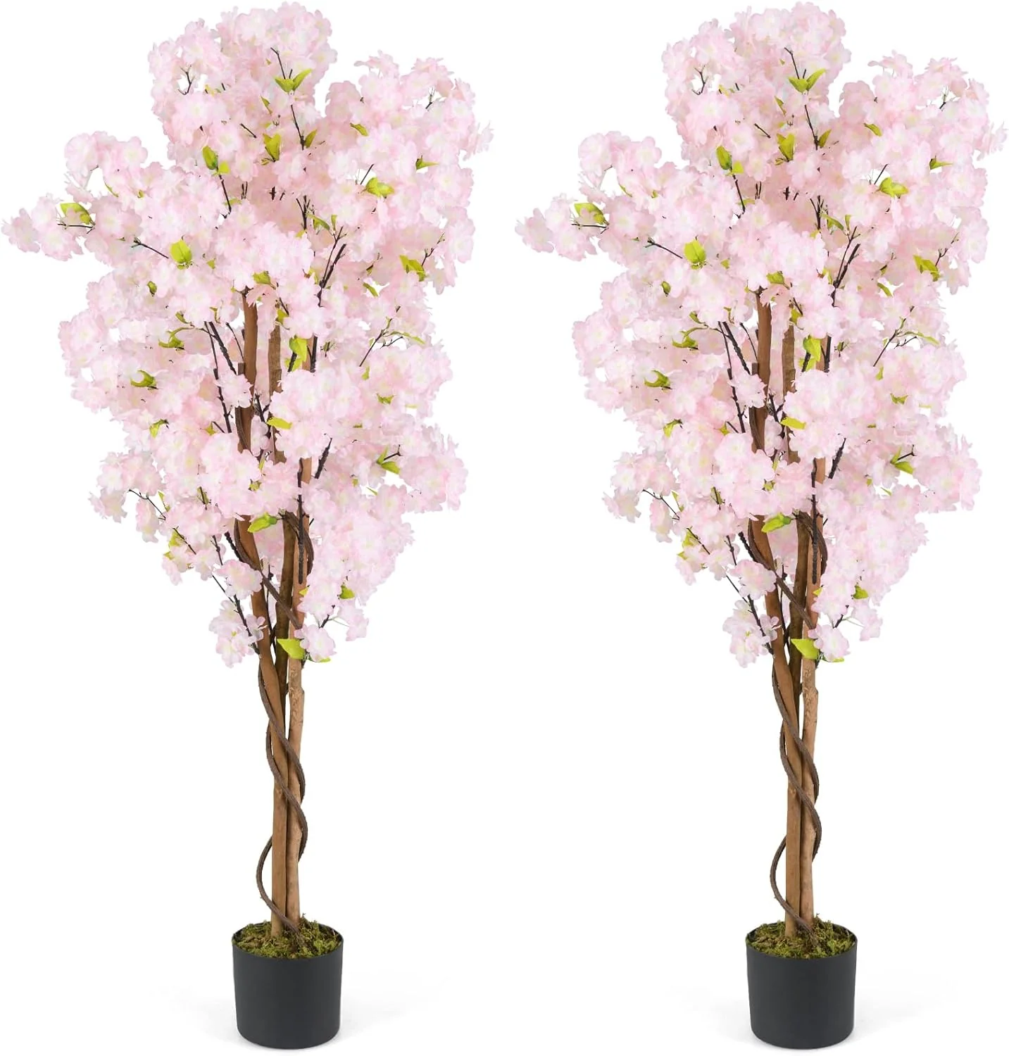 Goplus 5FT Artificial Cherry Blossom Tree - Image 9