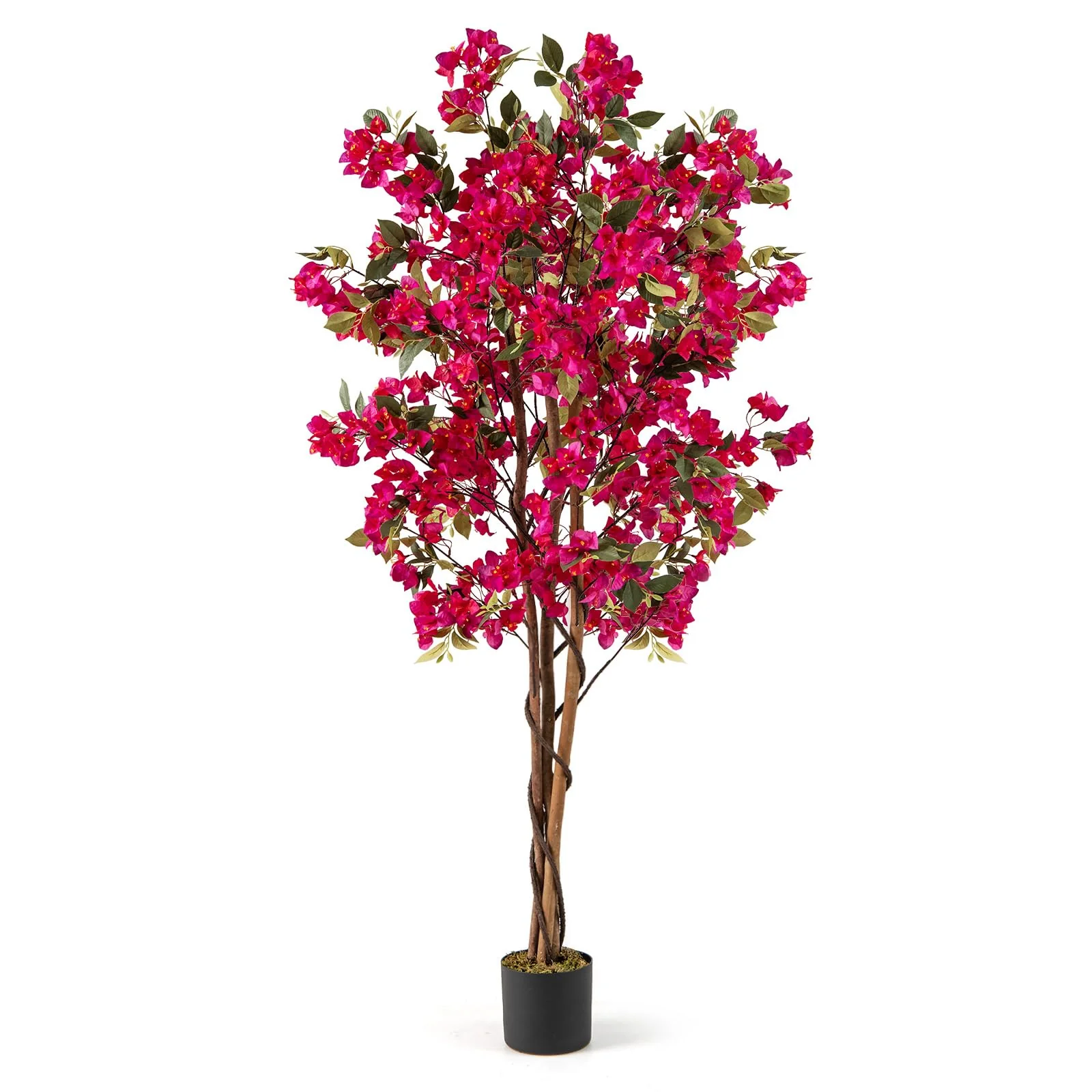 Goplus 6 FT Bougainvillea Artificial Tree Artificial Plants for Indoor Decor