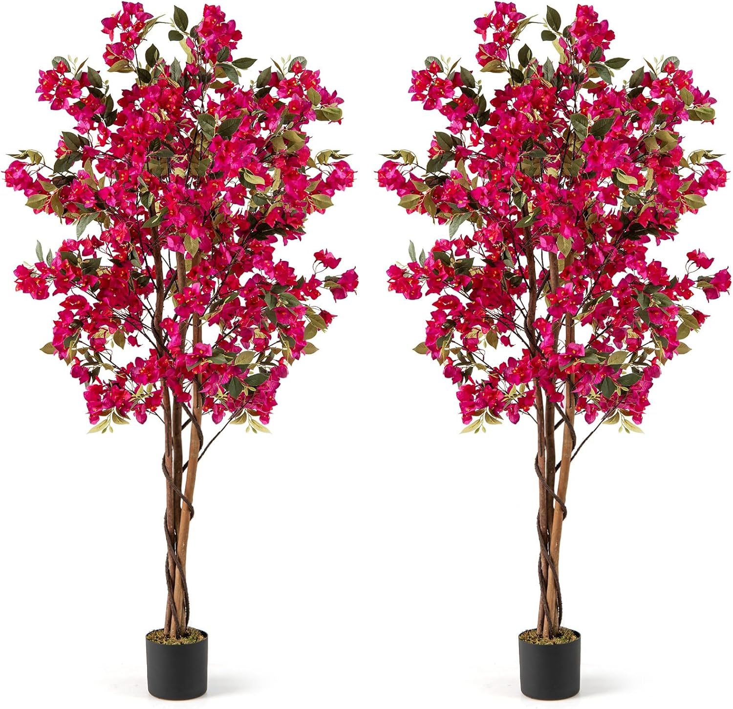 Goplus 6 FT Bougainvillea Artificial Tree Artificial Plants for Indoor Decor - Image 10