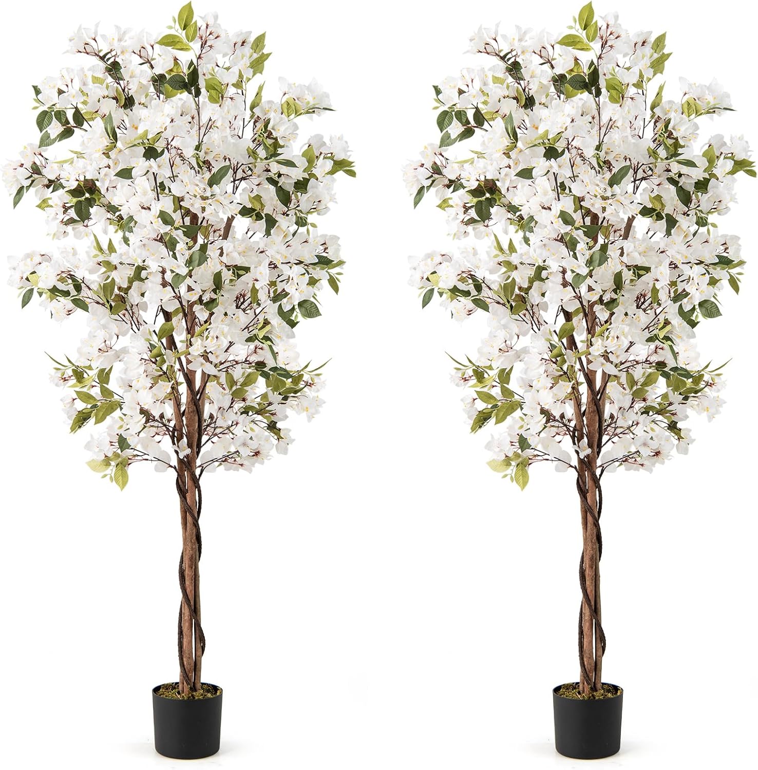 Goplus 6 FT Bougainvillea Artificial Tree Artificial Plants for Indoor Decor - Image 12
