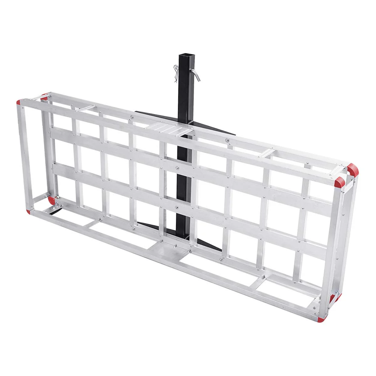 Goplus 60" x 22" Hitch Mount Cargo Carrier, Aluminum Luggage Basket Rack Fits 2" Receiver - Image 7