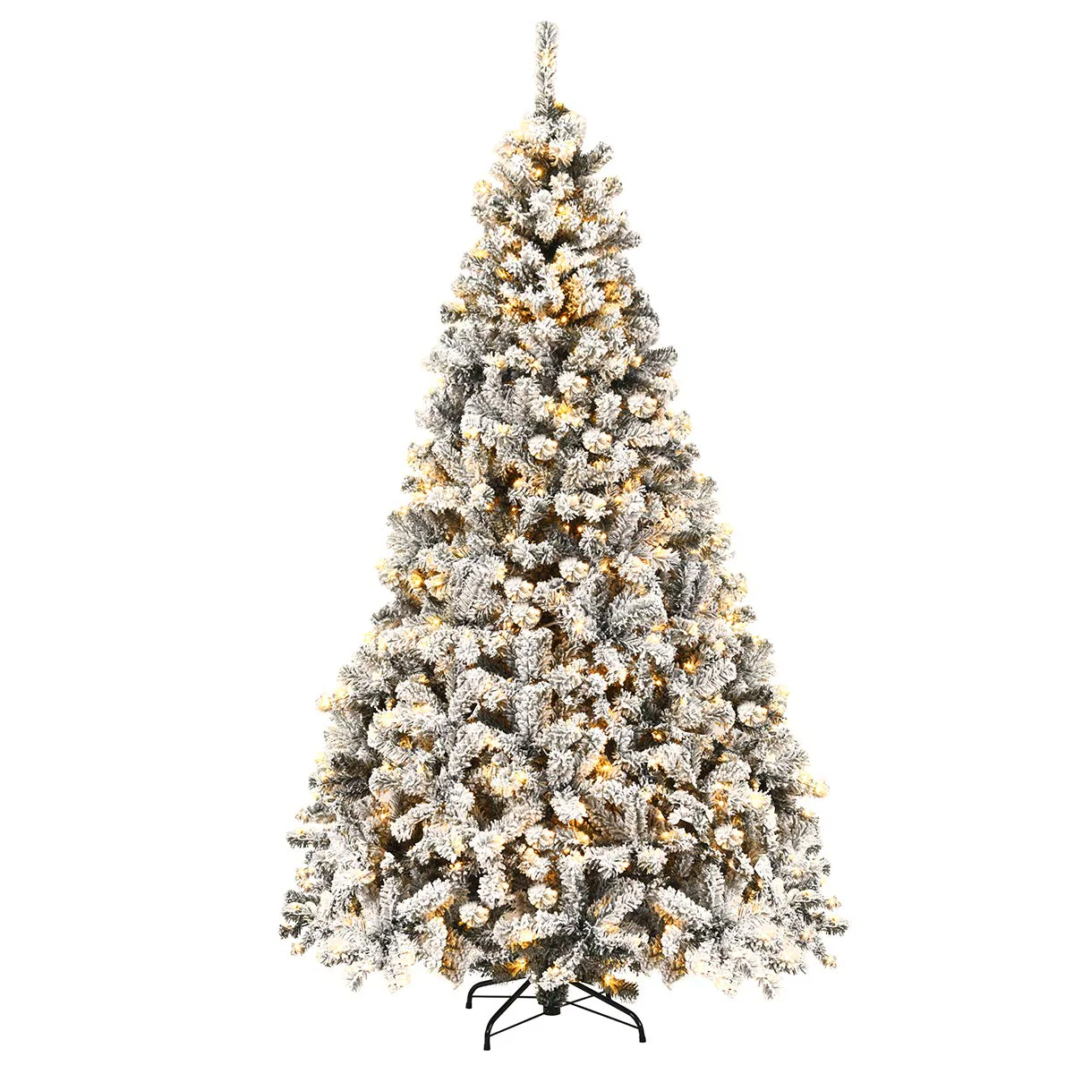 Goplus 6ft/7.5ft/9ft Pre-Lit Artificial Christmas Tree - Image 10