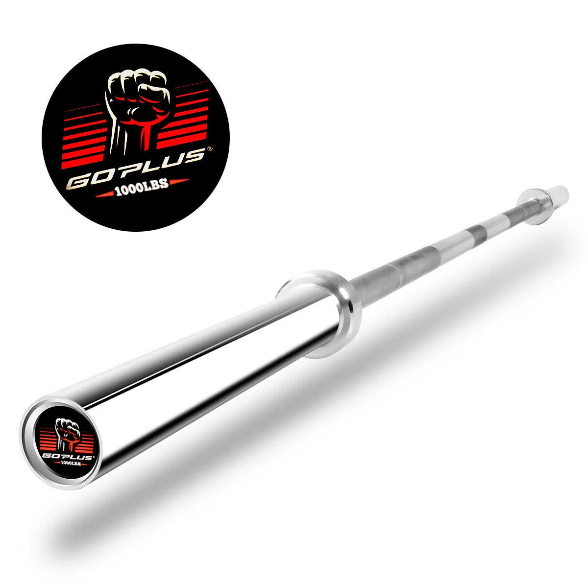 Goplus 7 Feet Olympic Bar, 700/1000LBS Weight Bar Solid 2" Olympic Plates Olympic Barbell - Image 10