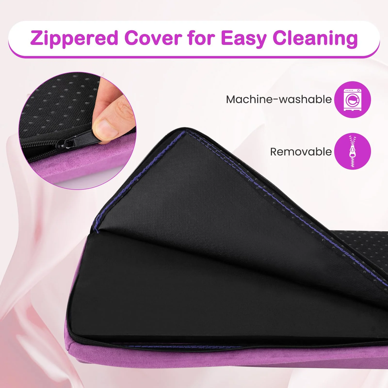 Goplus 7 FT Folding Balance Beam, Foam Floor Gymnastic Beam w/Removable Suede Cover, Non-Slip Bottom - Image 3