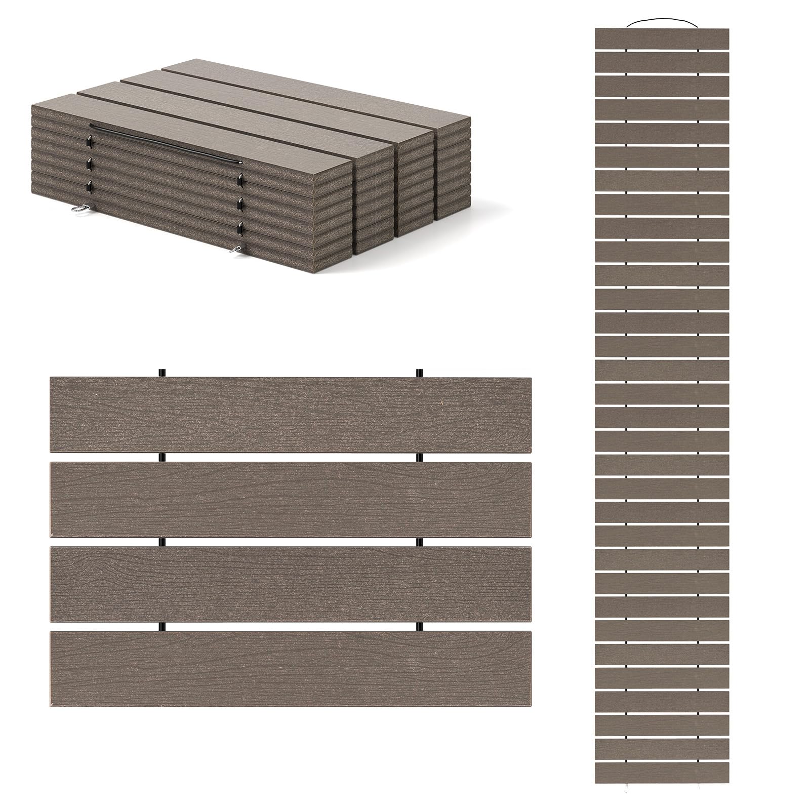 Goplus 8 FT Garden Pathway, Outdoor Roll Out Straight Walkway Patio Path, 95” x 21.5 ” x 0.5” - Image 9