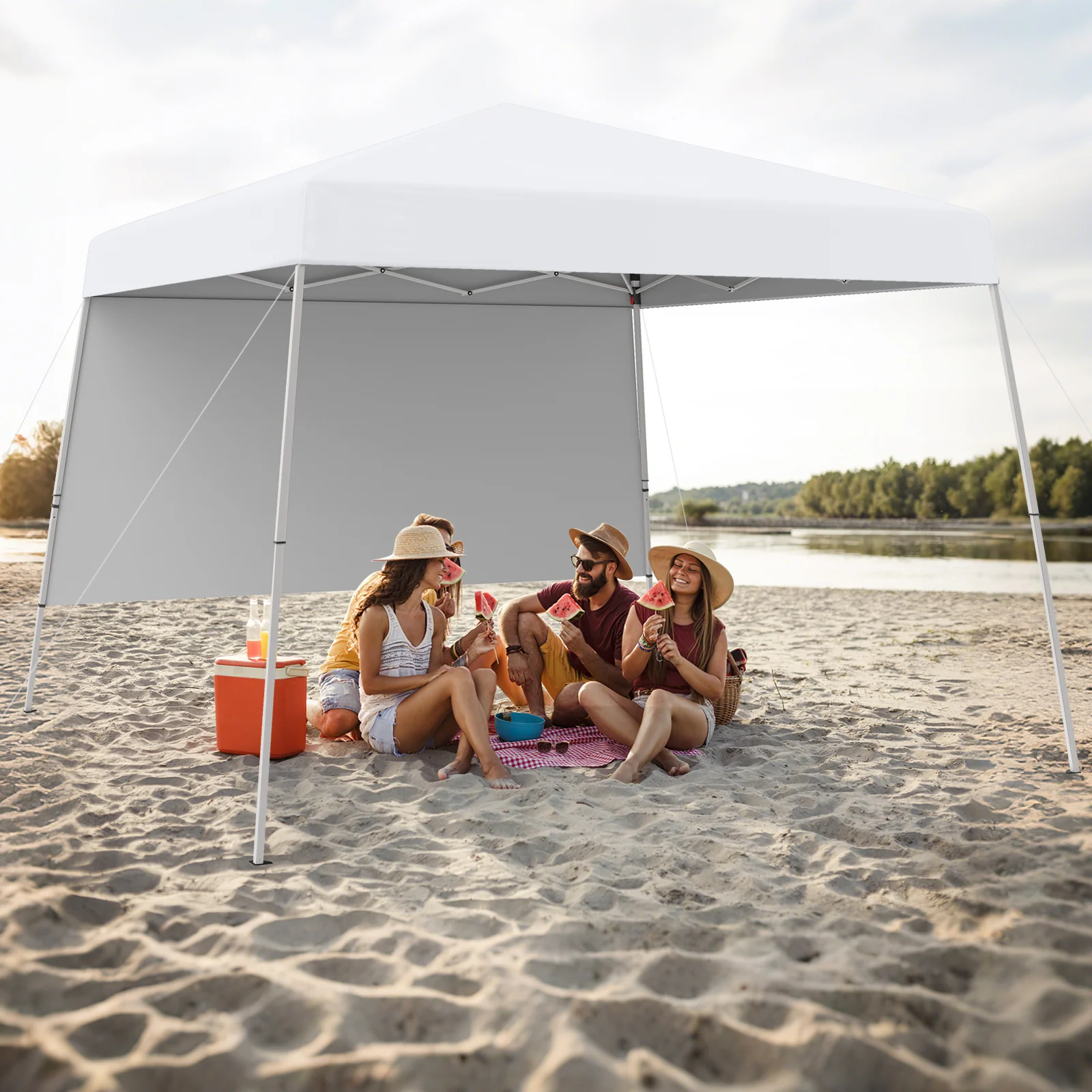 Goplus 8 X 8 FT Pop up Canopy Tent with 1 Sidewall - Image 5