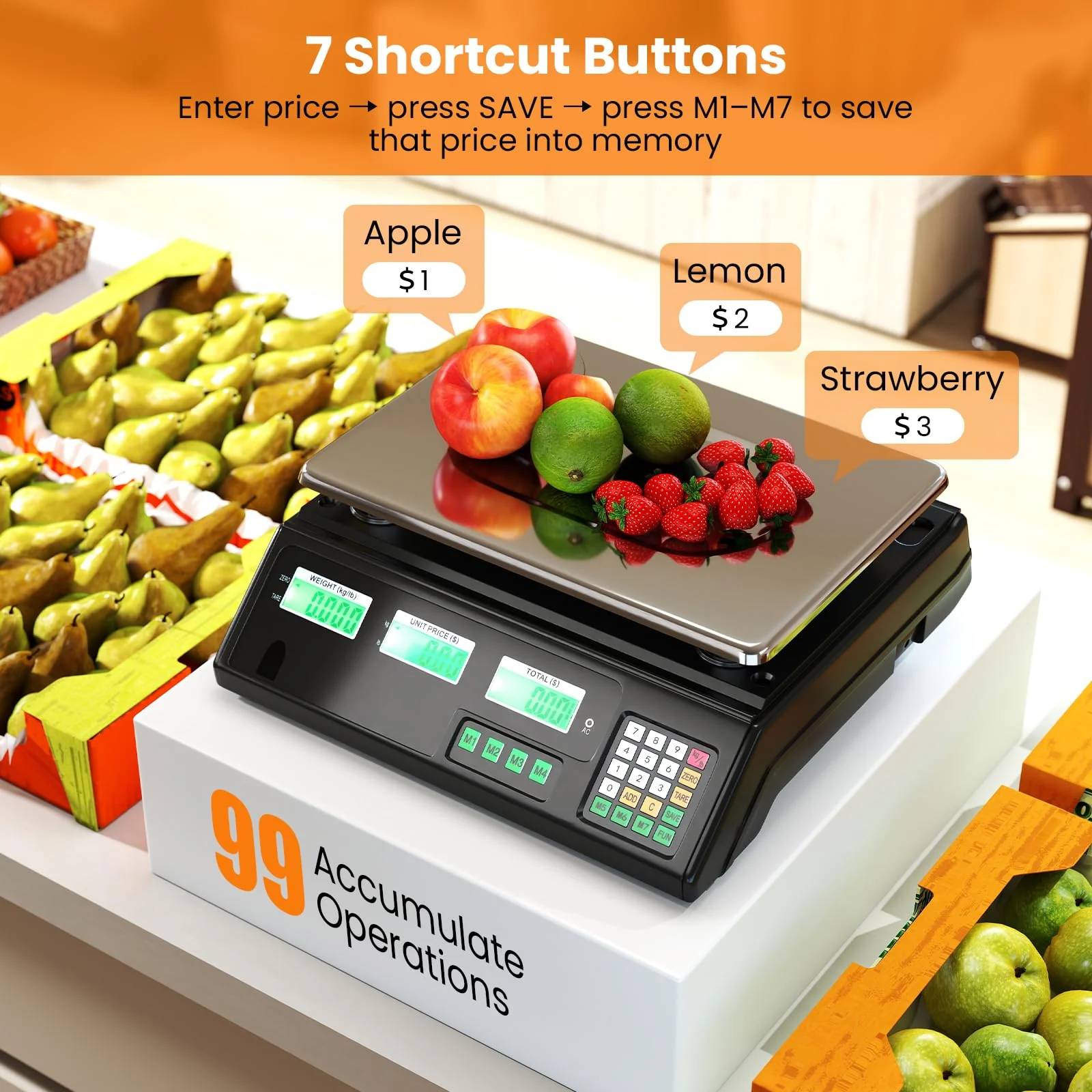 Goplus 88lb/40kg Price Computing Scale with Counting Function - Image 2