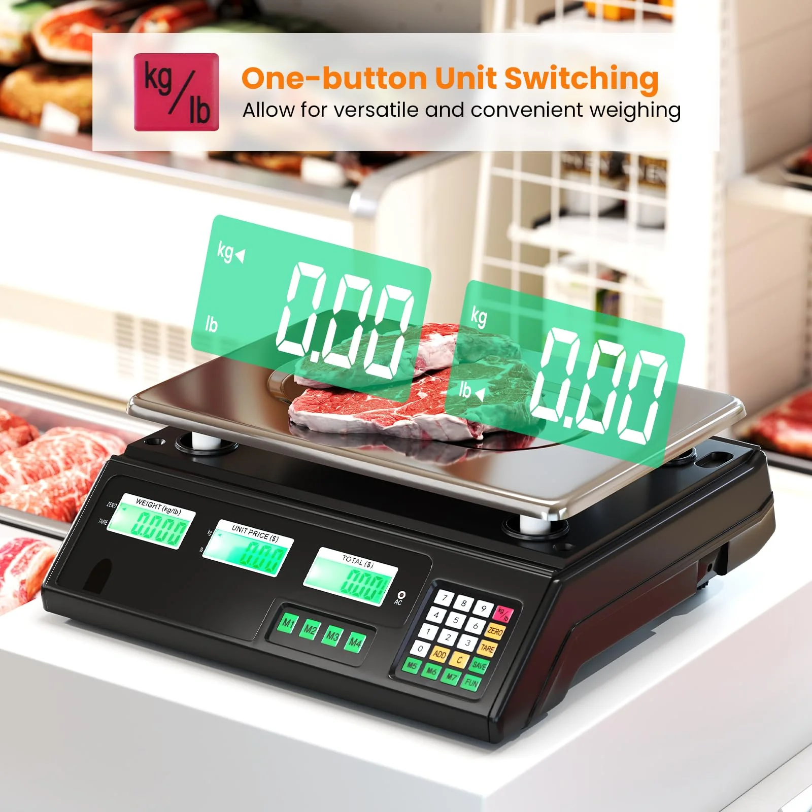 Goplus 88lb/40kg Price Computing Scale with Counting Function - Image 3