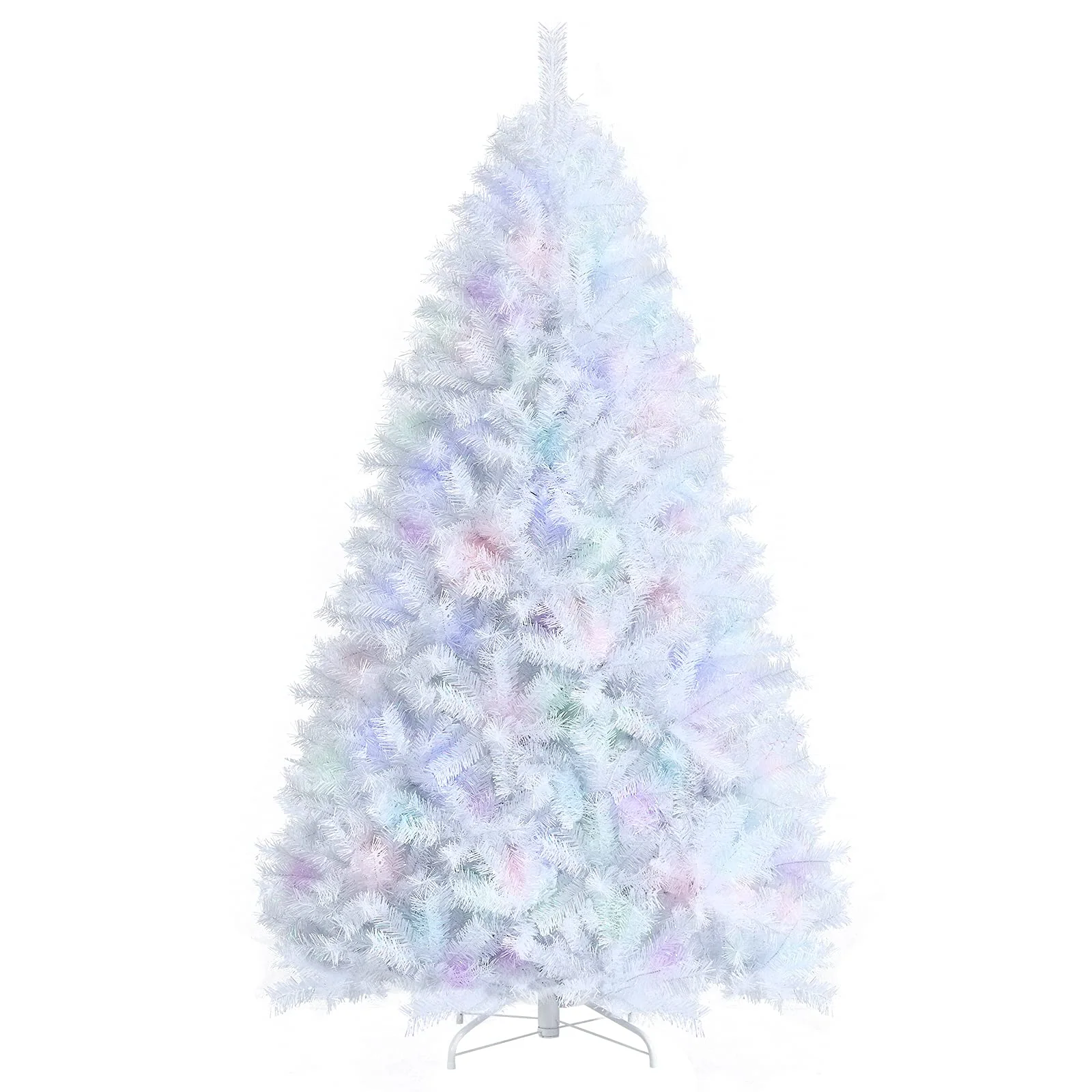 Goplus Artificial Christmas Tree, Hinged Unlit Full Xmas Pine Tree, Quick Set-Up, for Indoor Home Office Holiday Decoration - Image 10