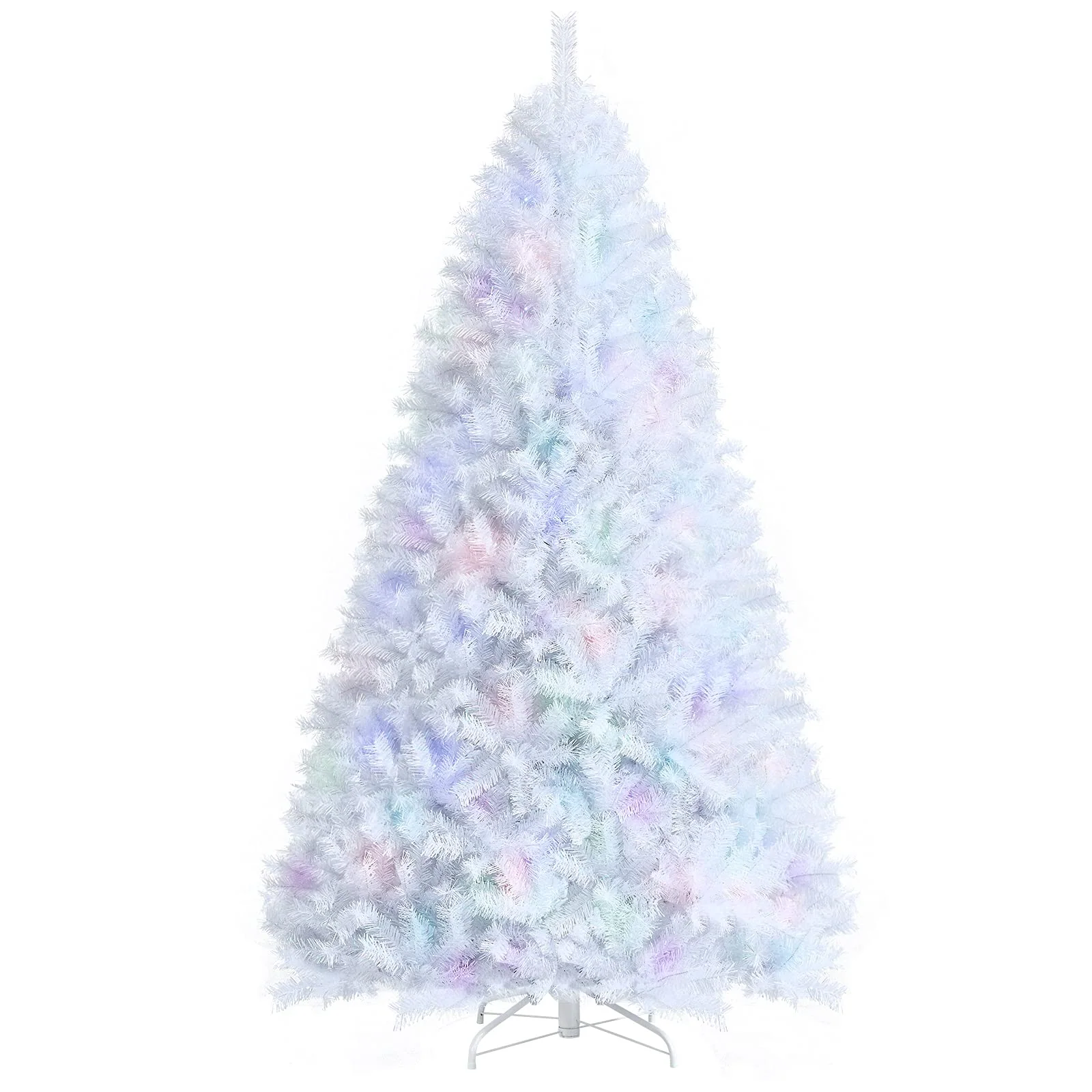 Goplus Artificial Christmas Tree, Hinged Unlit Full Xmas Pine Tree, Quick Set-Up, for Indoor Home Office Holiday Decoration - Image 11