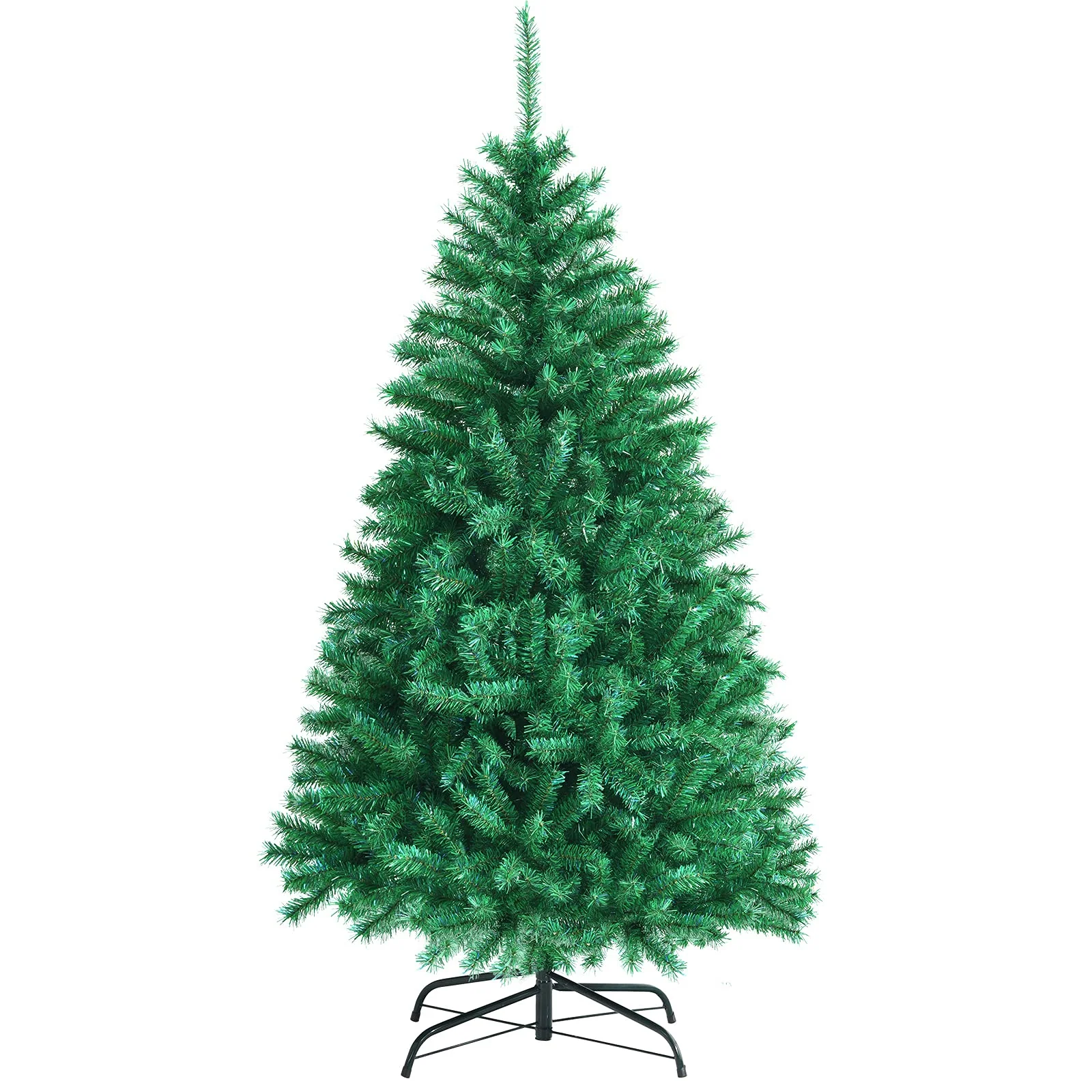 Goplus Artificial Christmas Tree, Hinged Unlit Full Xmas Pine Tree, Quick Set-Up, for Indoor Home Office Holiday Decoration - Image 12