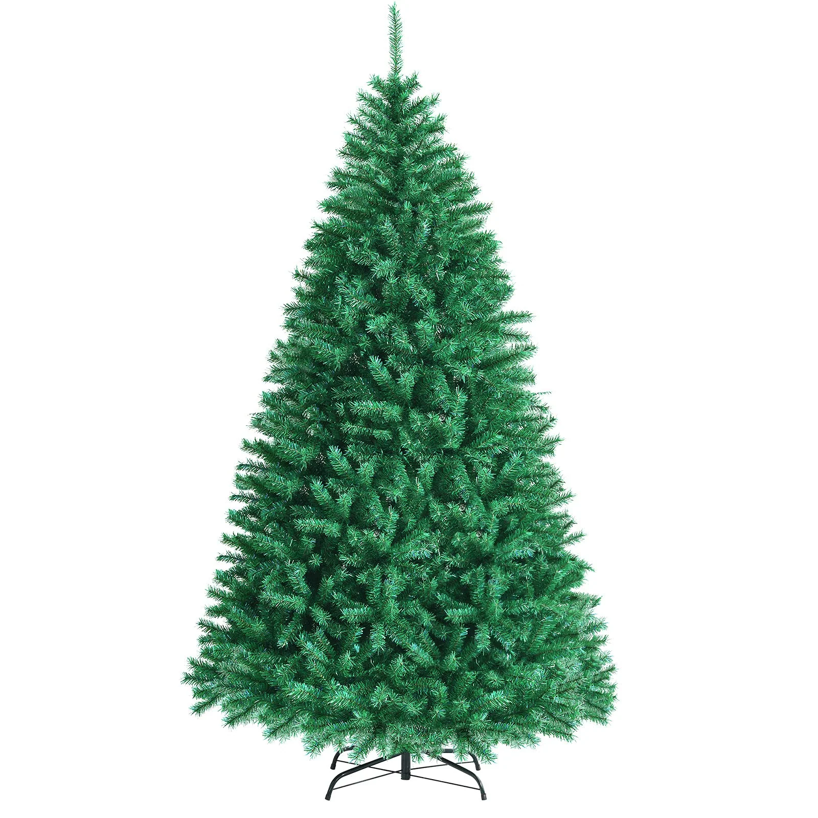 Goplus Artificial Christmas Tree, Hinged Unlit Full Xmas Pine Tree, Quick Set-Up, for Indoor Home Office Holiday Decoration - Image 13