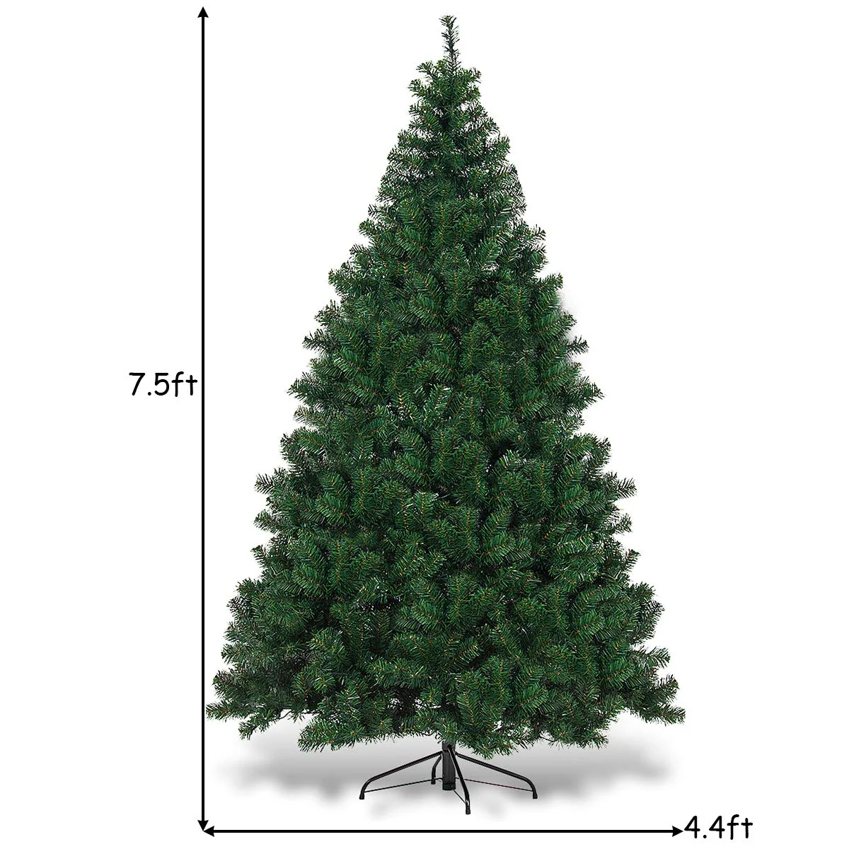Goplus Artificial Christmas Tree Premium Spruce Hinged Tree, UL-Certified Transformer - Image 6