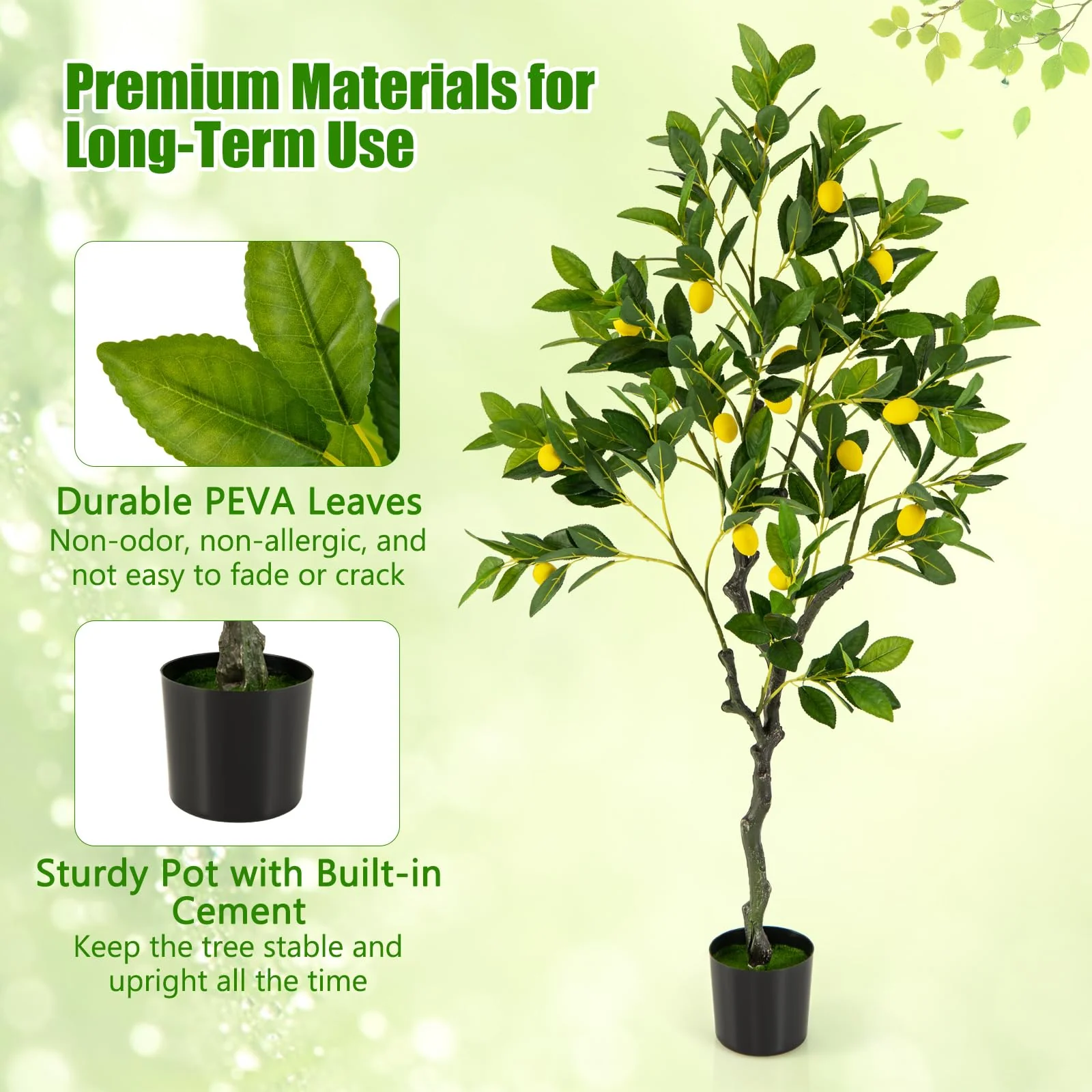 Goplus Artificial Lemon Tree - Image 5