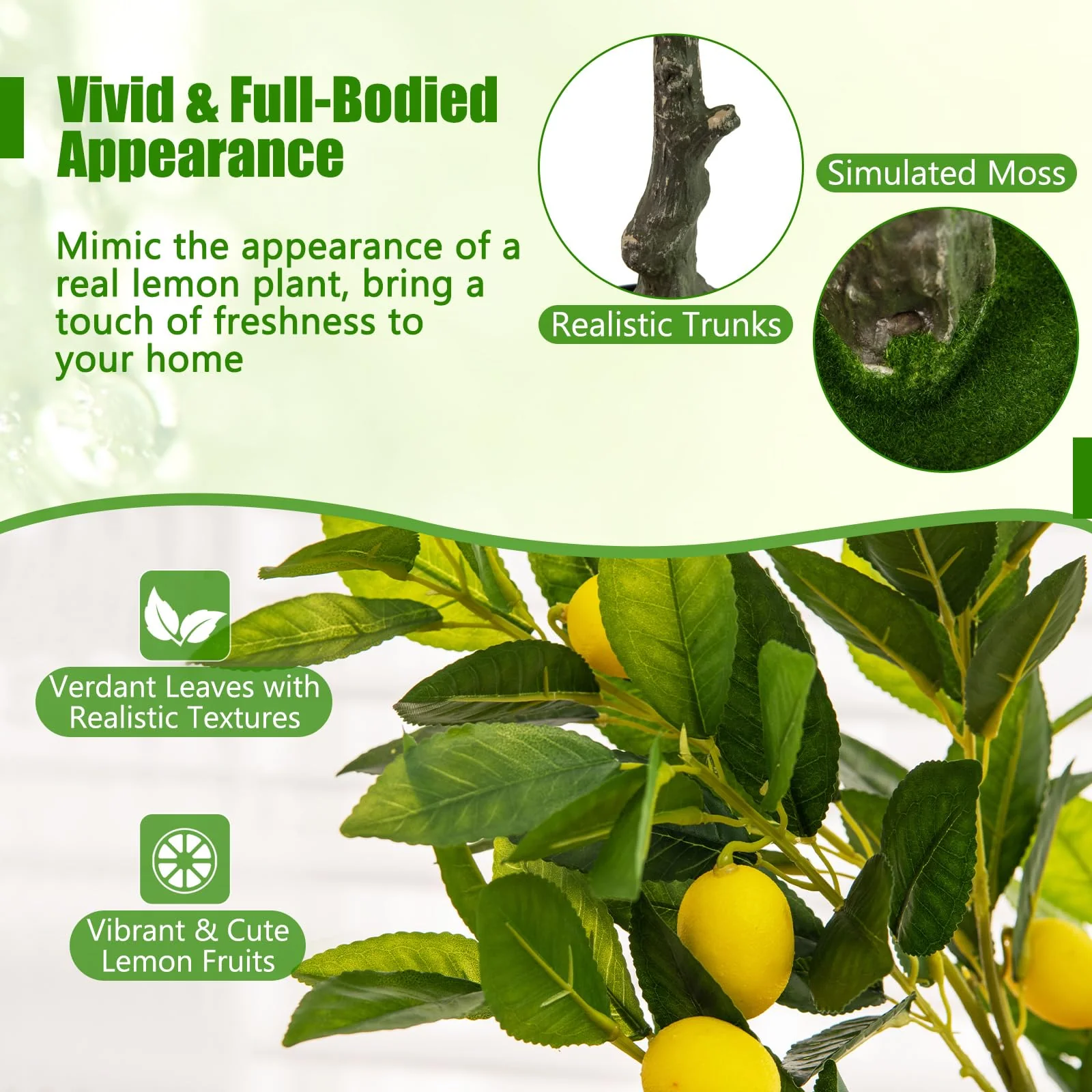 Goplus Artificial Lemon Tree - Image 6