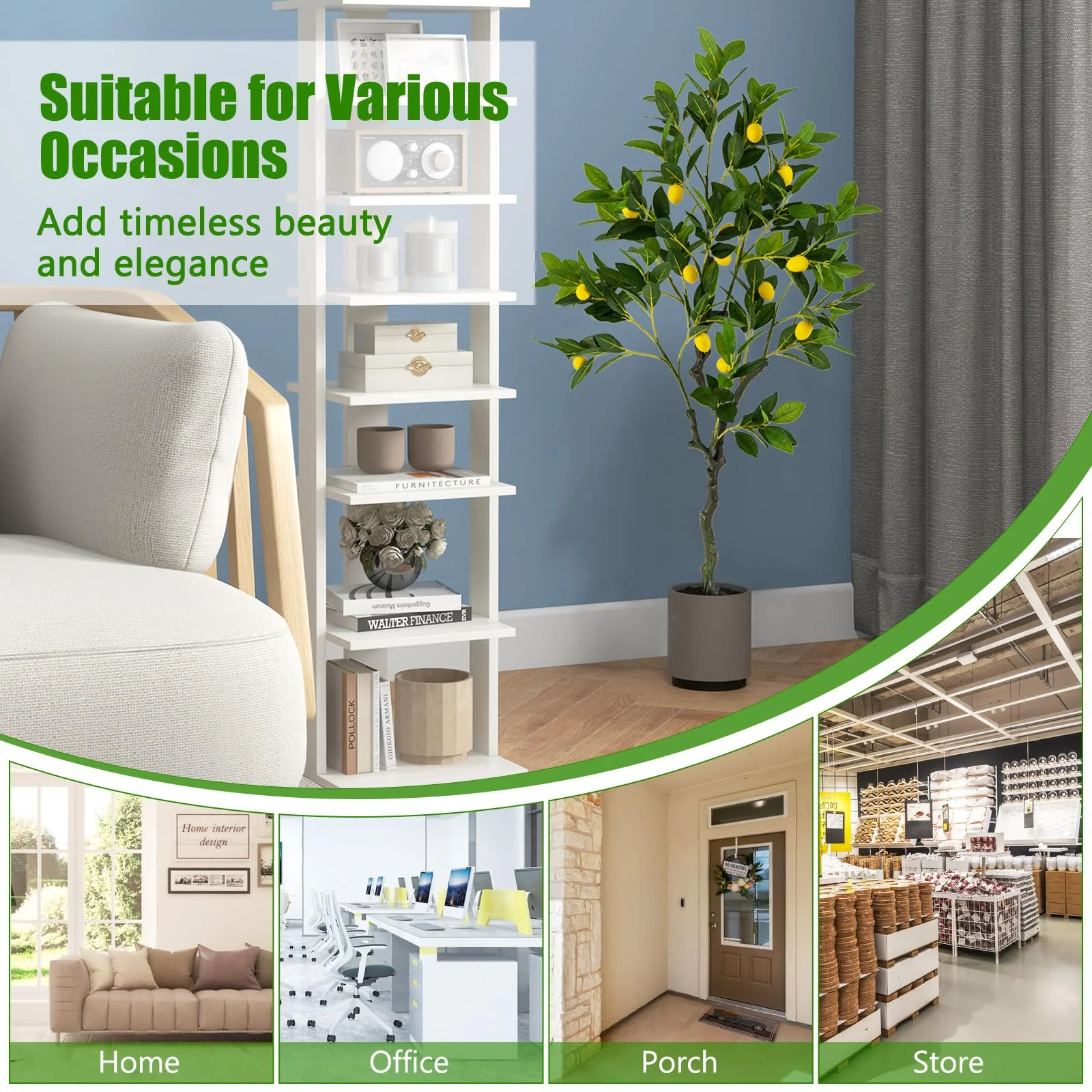 Goplus Artificial Lemon Tree - Image 7