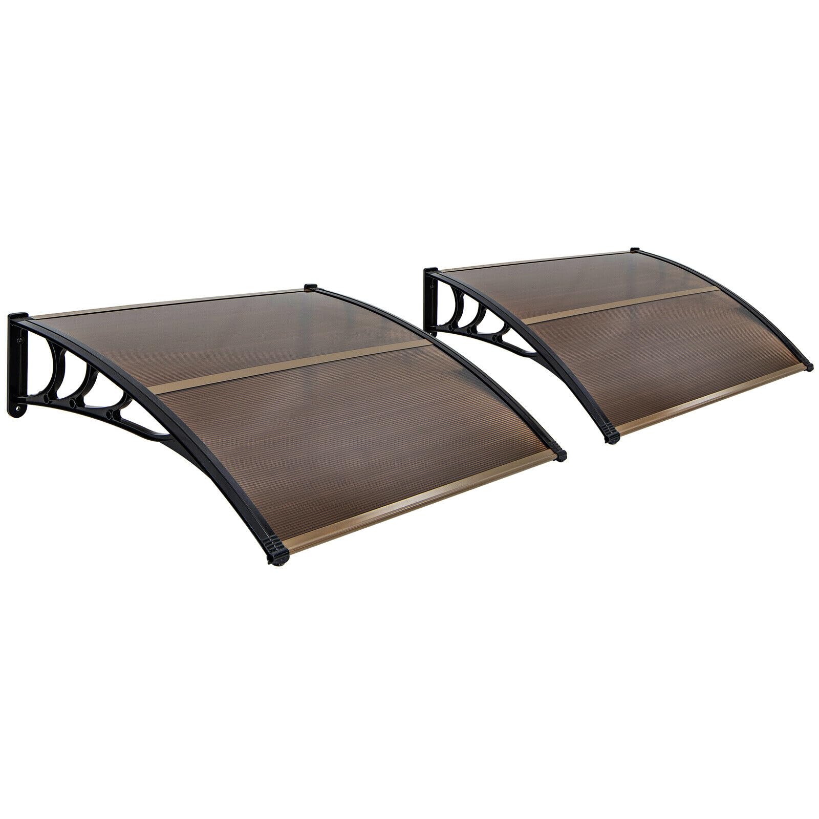 Goplus Awnings for Doors, 48" x 40" Window Awning with Rain Snow Sunlight UV Protection - Image 14