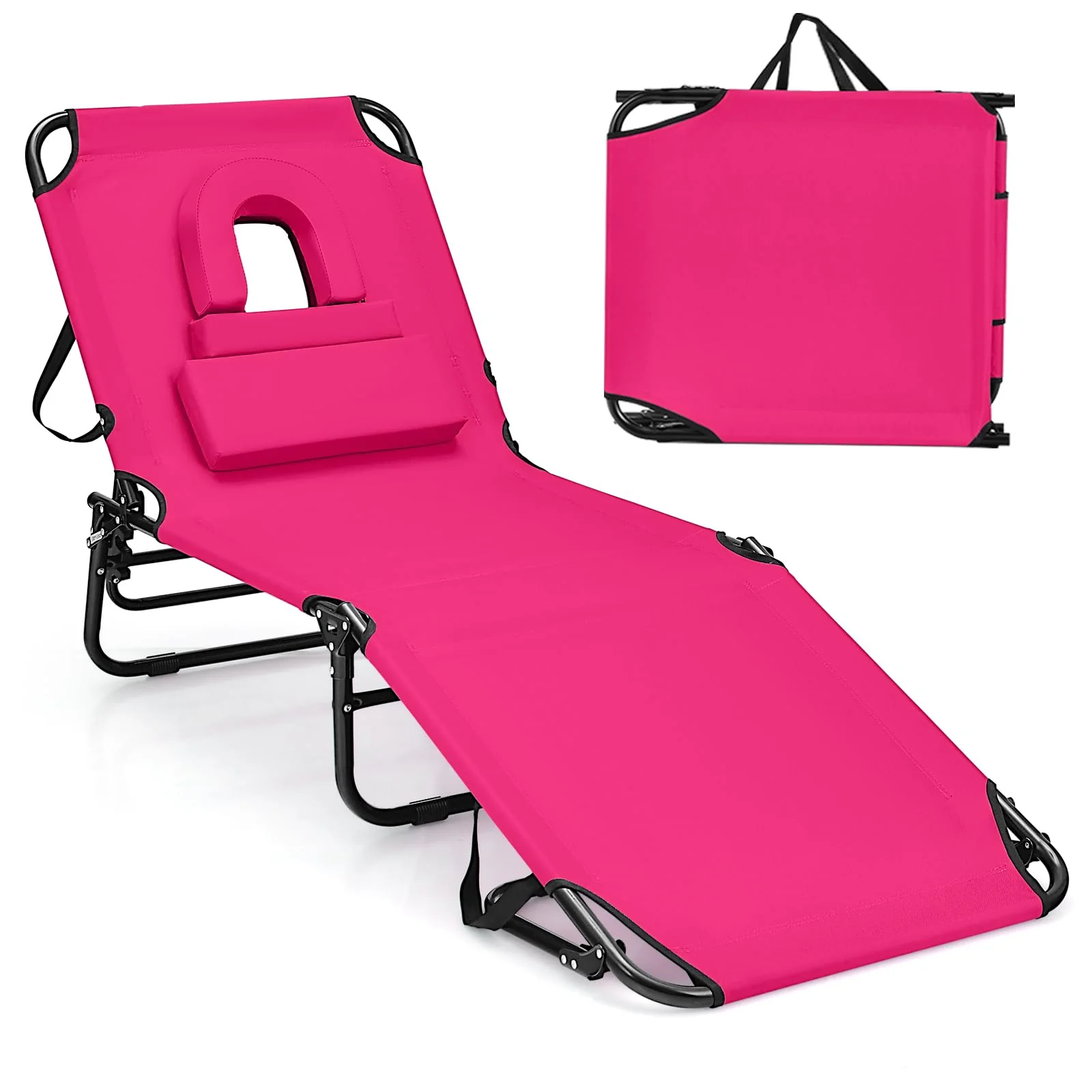 Goplus Beach Chaise Lounge Chair - Image 12