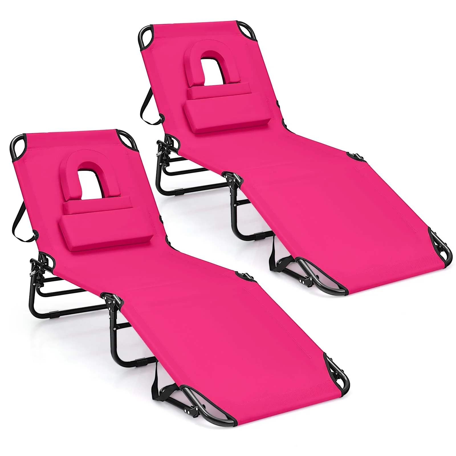 Goplus Beach Chaise Lounge Chair - Image 13