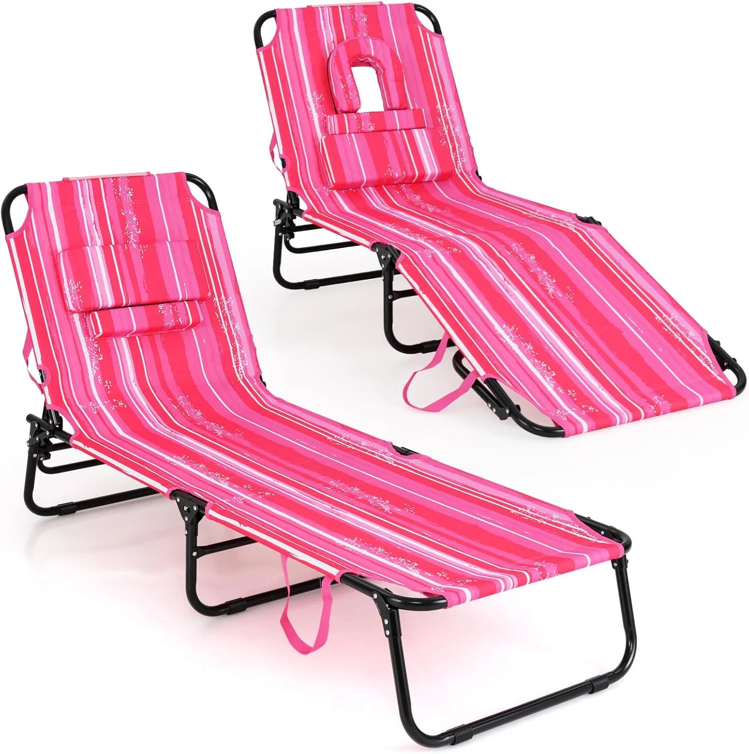 Goplus Beach Chaise Lounge Chair - Image 15
