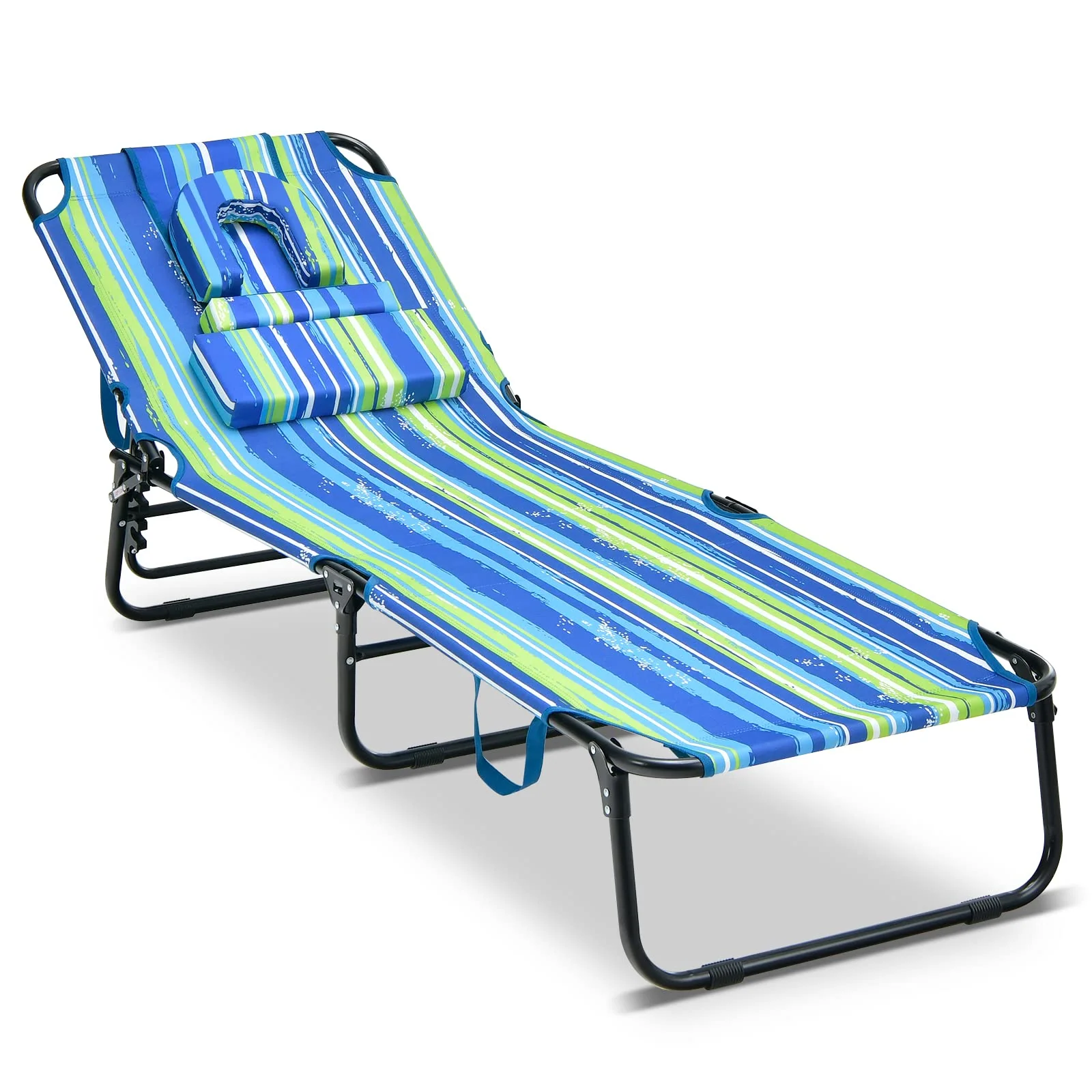 Goplus Beach Chaise Lounge Chair - Image 3