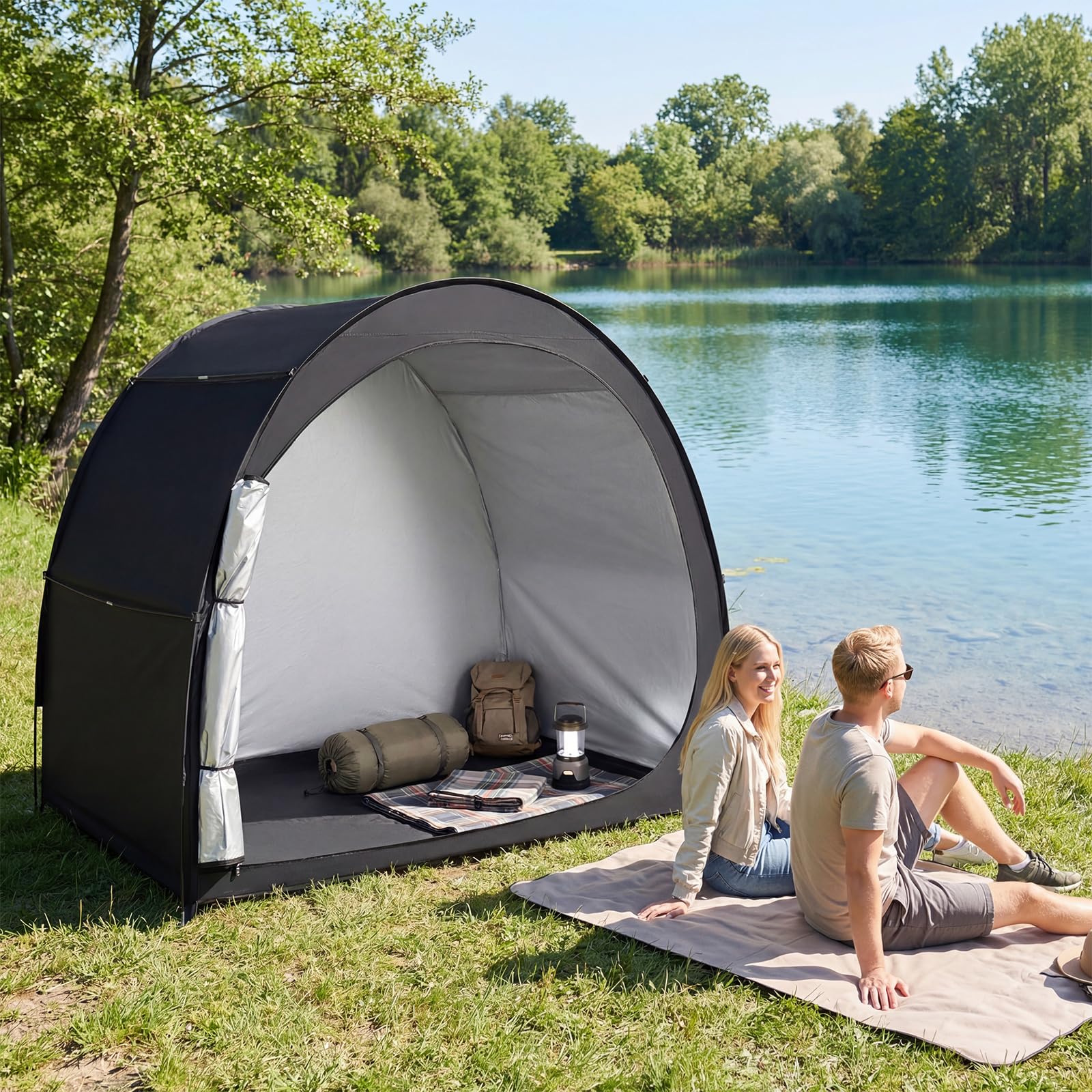 Goplus Bike Storage Tent Portable Bicycle Shed(6.9 X 4 Ft) - Image 9