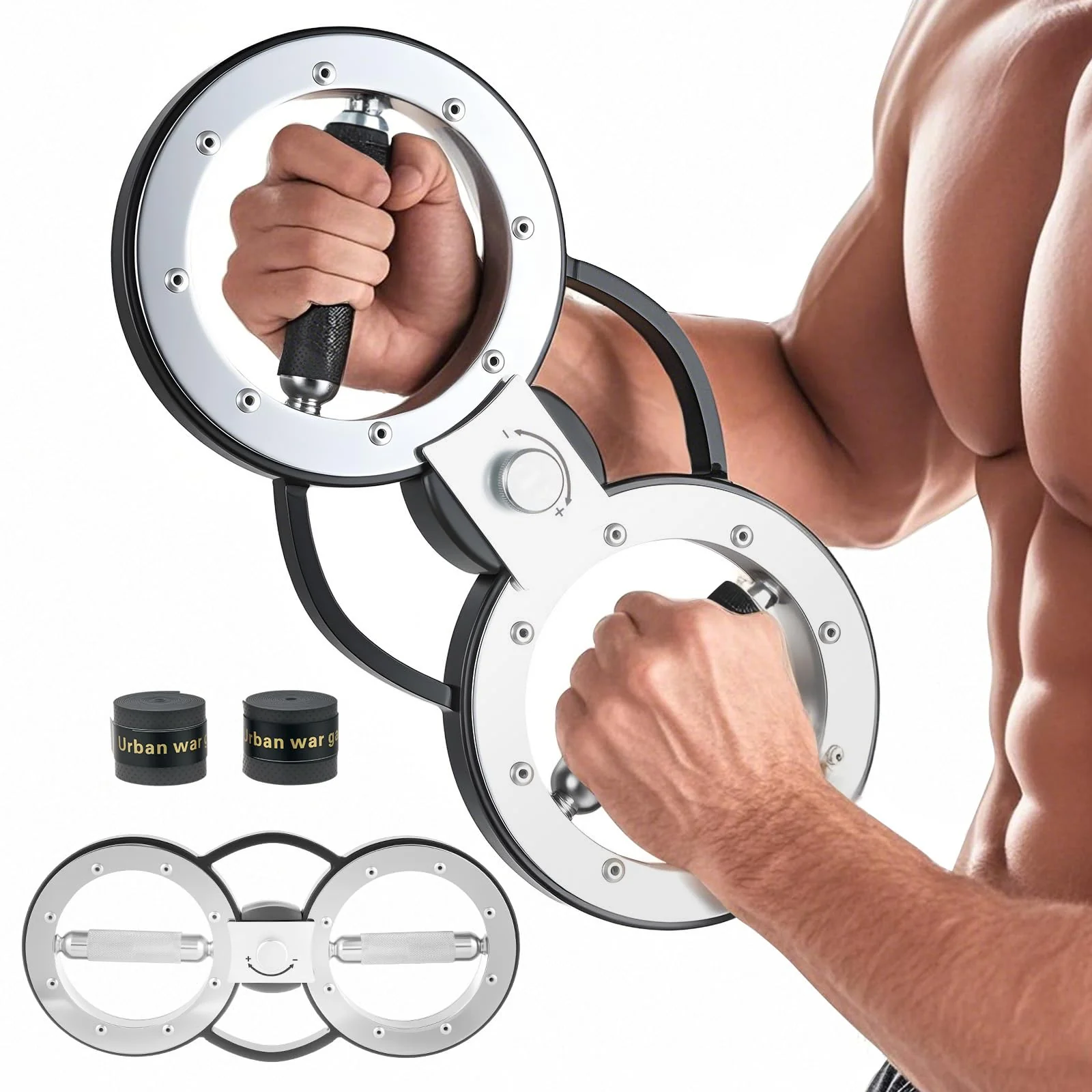 Goplus Burn Machine Arm Workout Equipment with Adjustable Resistance