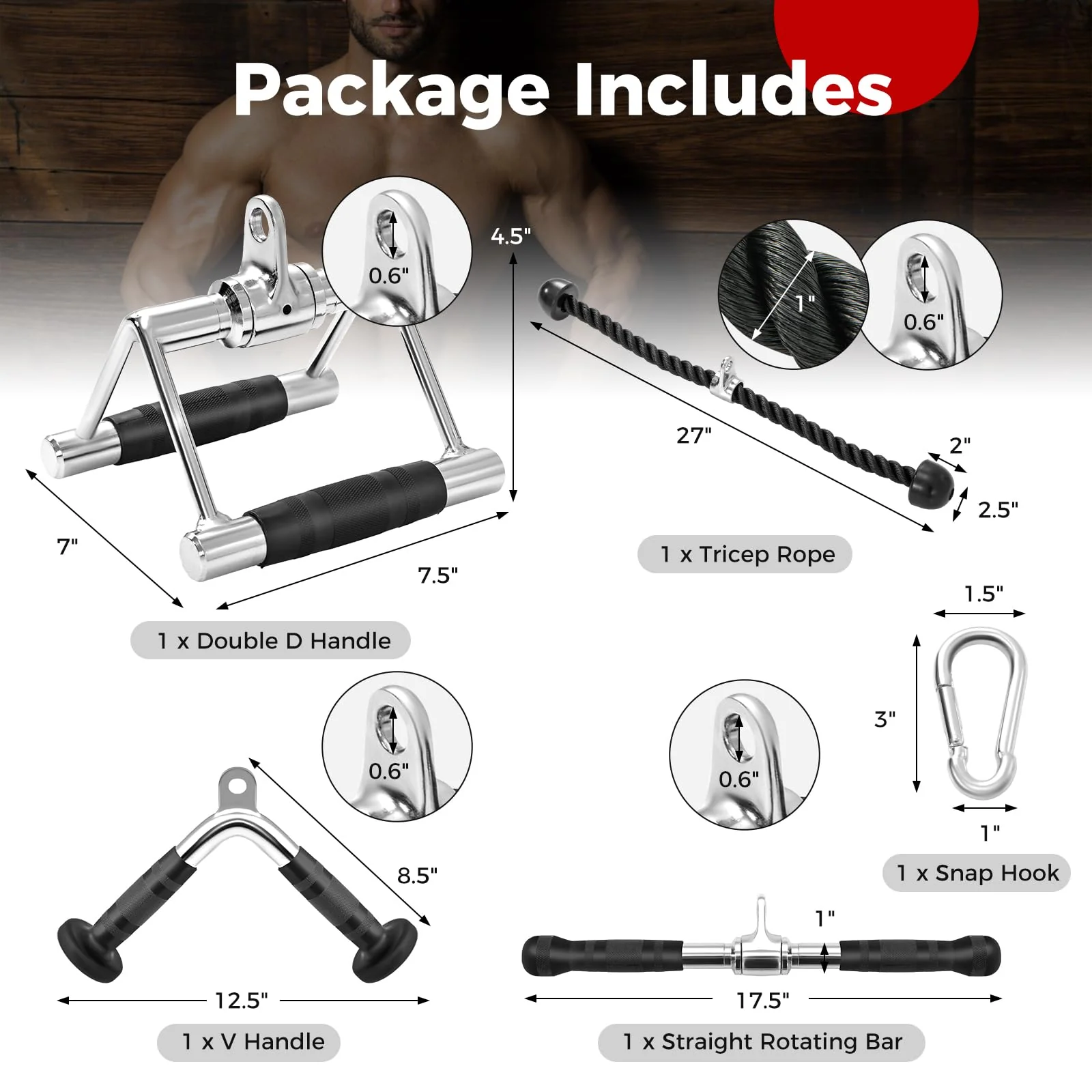 Goplus Cable Machine Attachment Set - Image 8