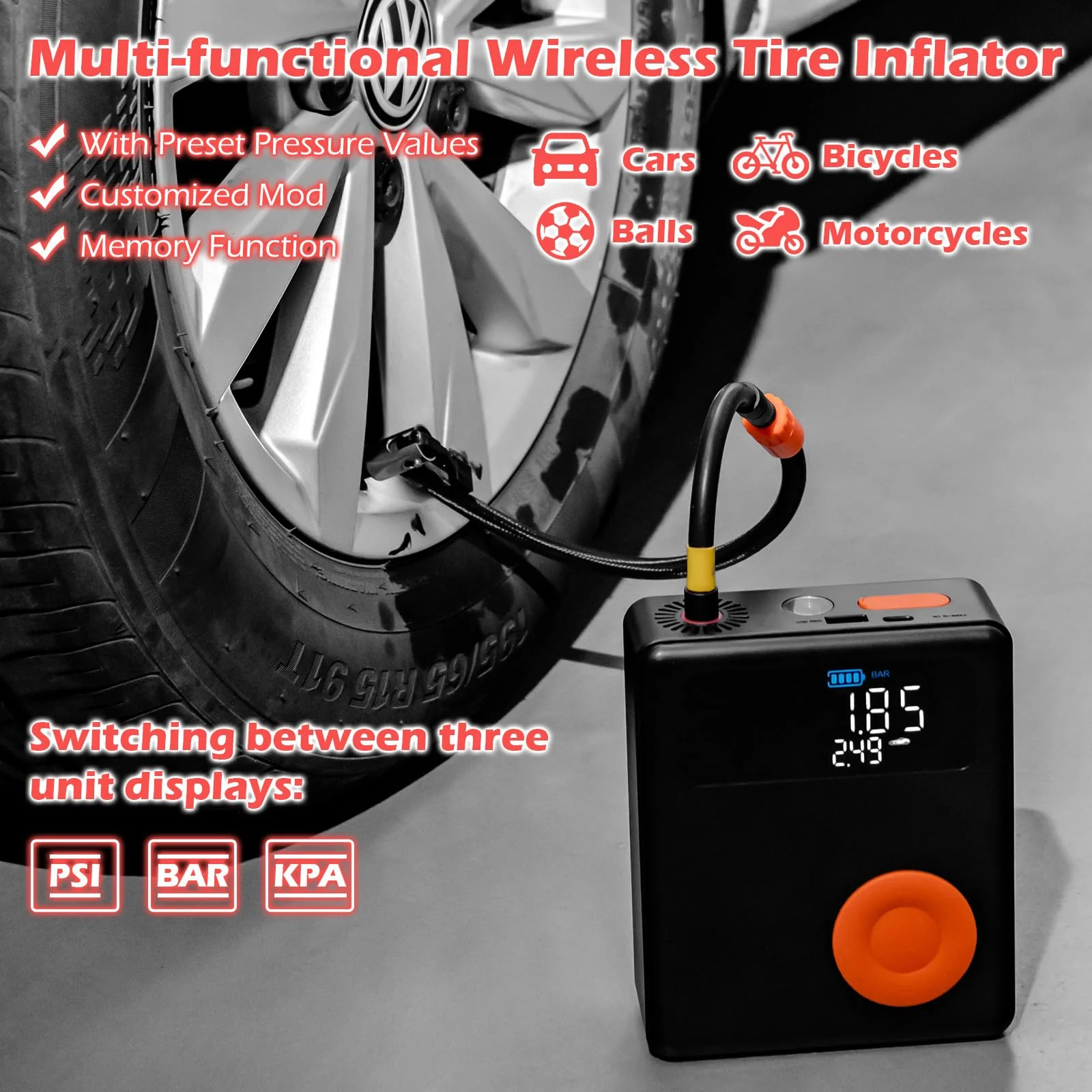 Goplus Car Jump Starter with Air Compressor - Image 6
