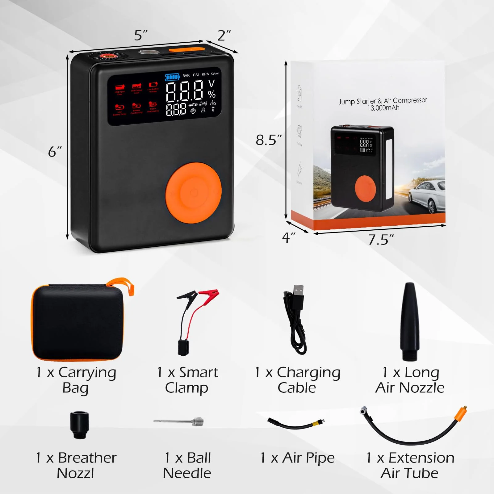 Goplus Car Jump Starter with Air Compressor - Image 9