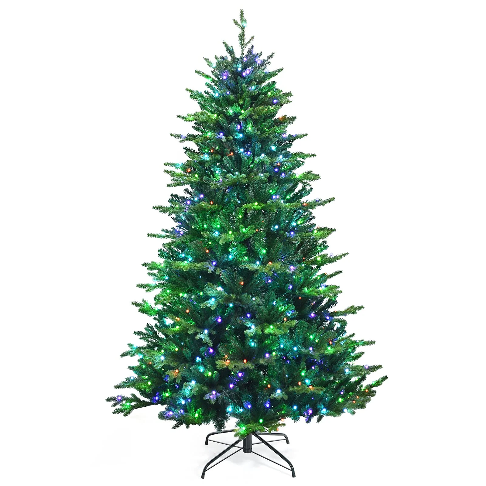 Goplus Christmas Tree, PVC & PE Branch Tips, Indoor Holiday Festival Decoration for Residential Commercial Use