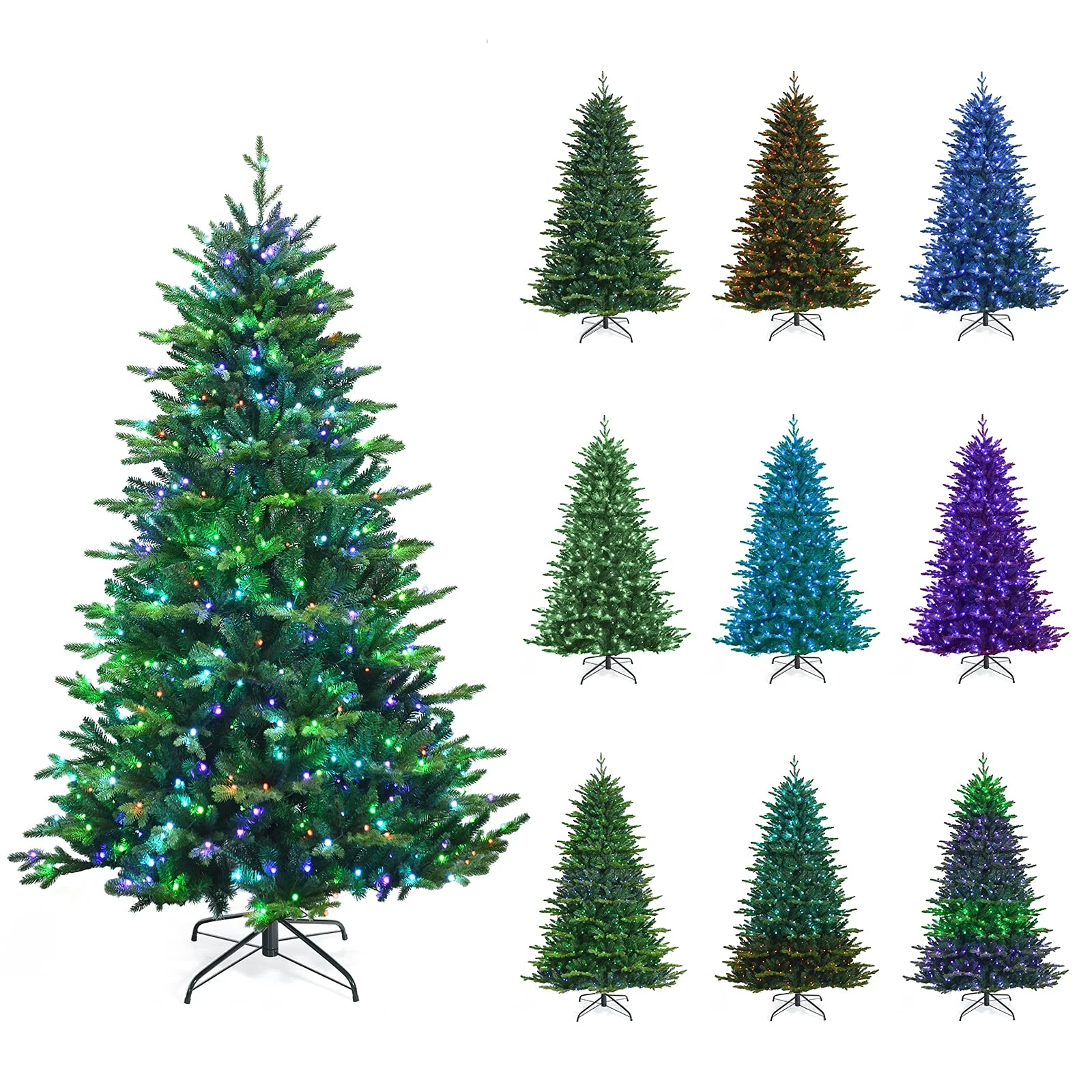 Goplus Christmas Tree, PVC & PE Branch Tips, Indoor Holiday Festival Decoration for Residential Commercial Use - Image 3