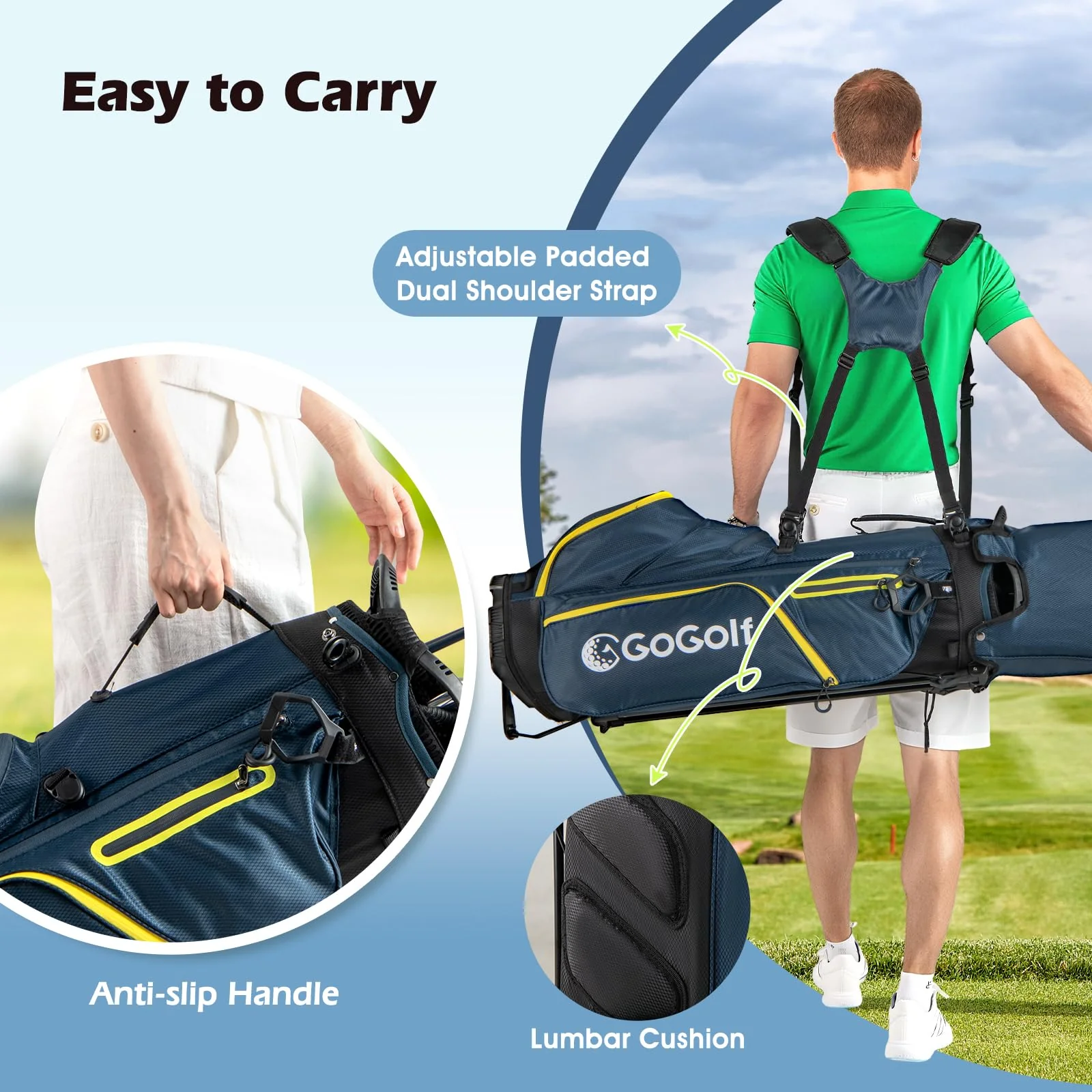 Goplus Complete Golf Club Set for Men | 12 Pieces Right Hand Golf Clubs - Image 9
