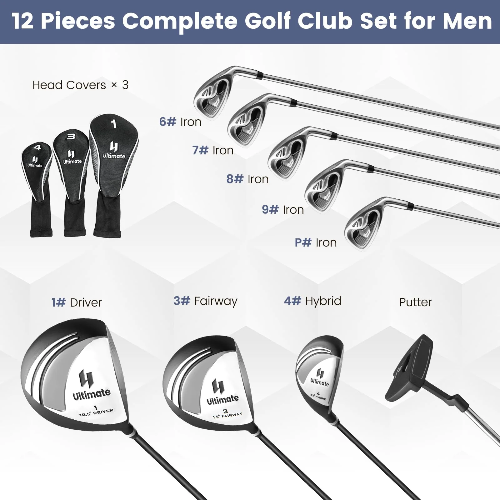 Goplus Complete Golf Club Set for Men - Image 4